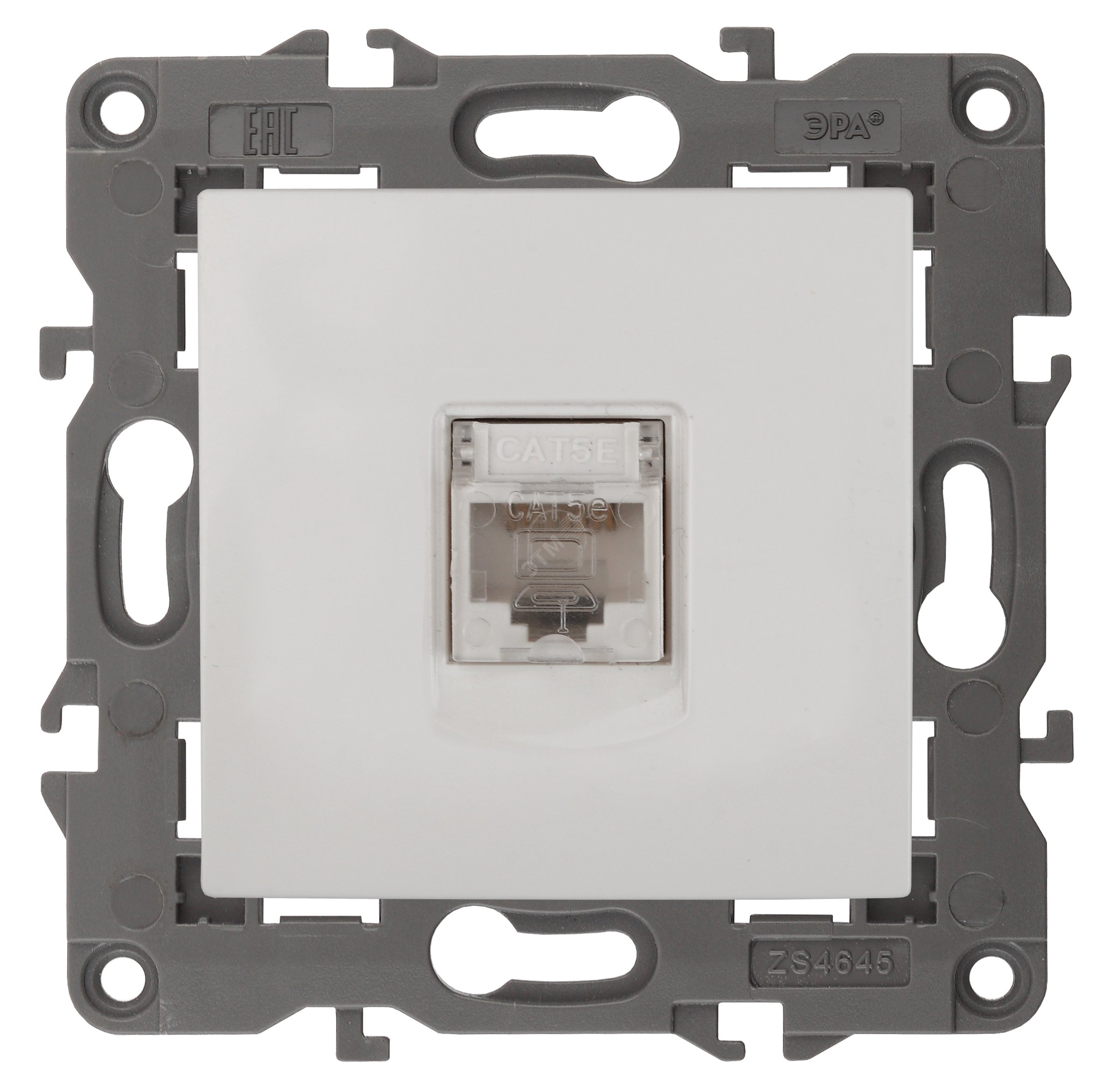 Изображение товара Розетка RJ45 Эра Elegance белый 14-3107-01 для скрытого монтажа