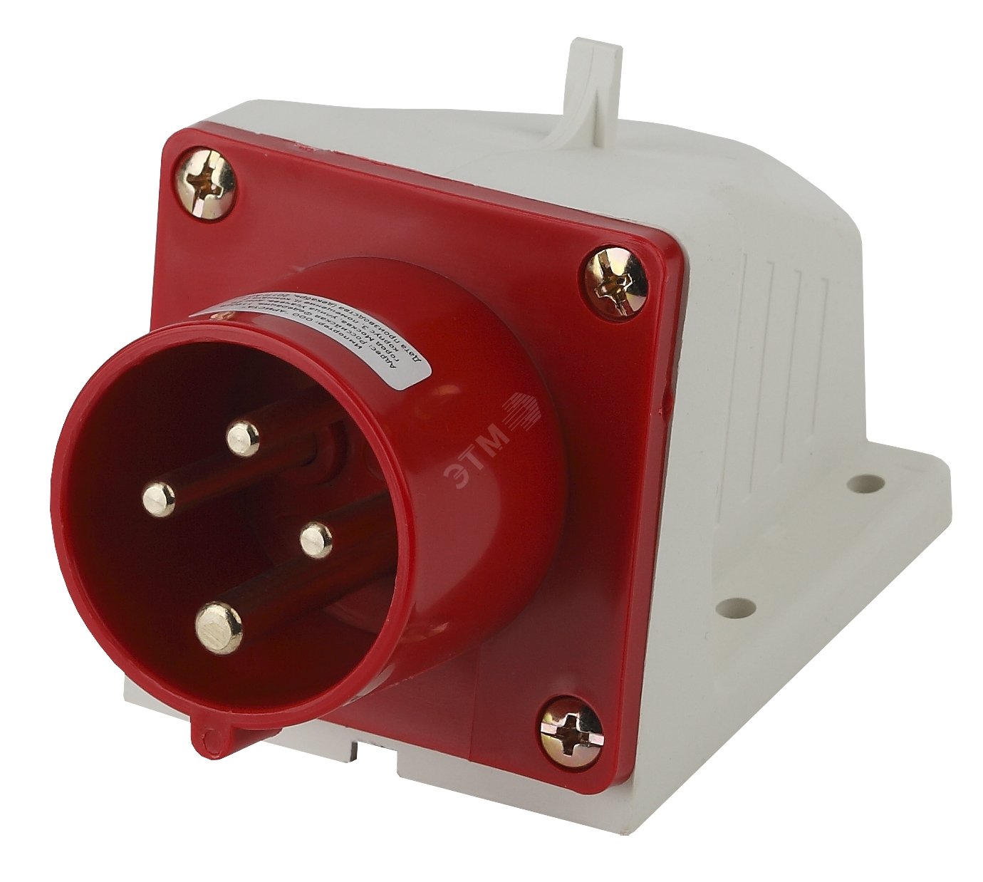 Изображение товара Стационарная вилка 514 3Р+РЕ IP44 16А 380В для промышленного и строительного оборудования