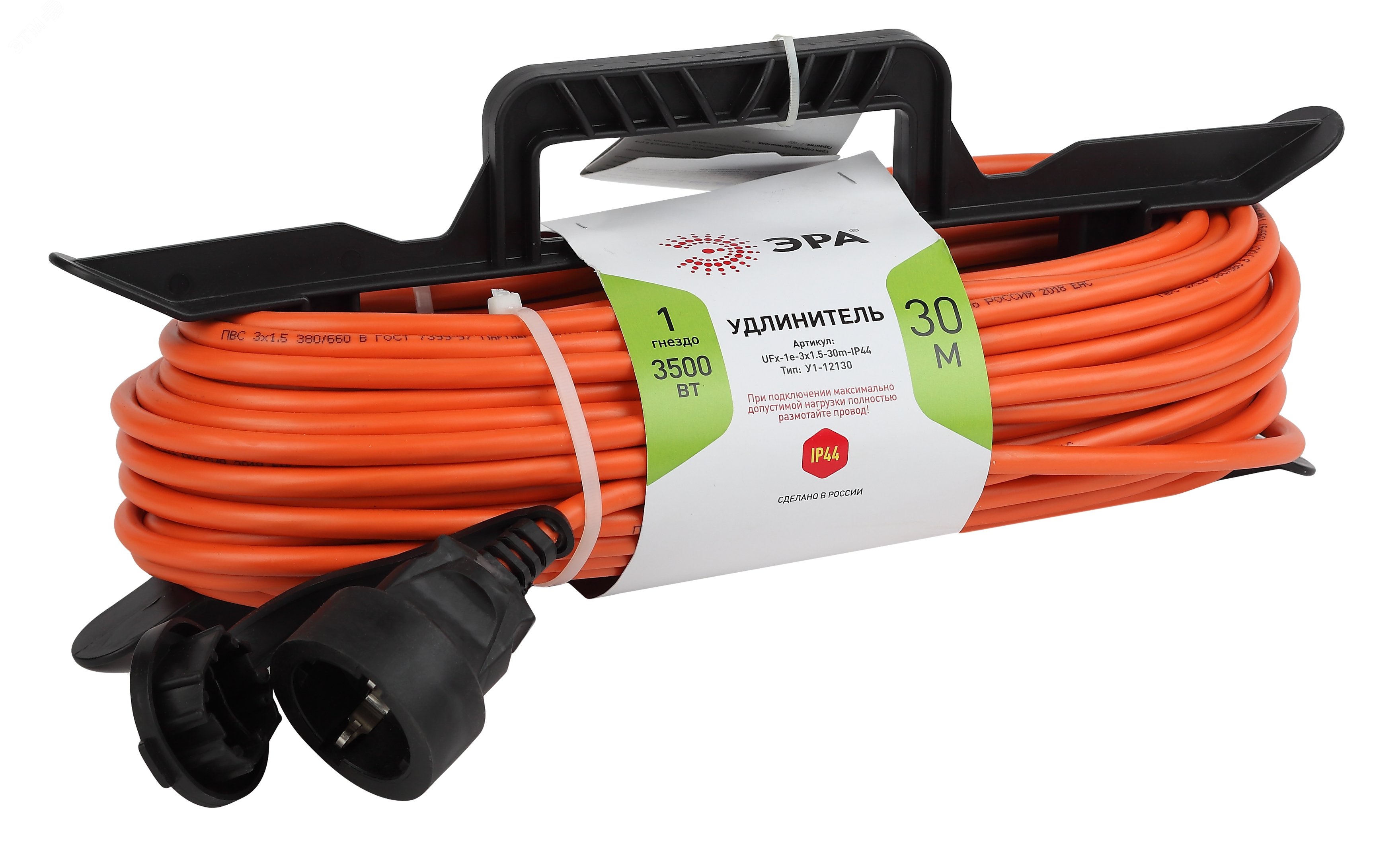 Изображение товара Удлинитель силовой ЭРА UFx-1e-3x1.5-30m IP44