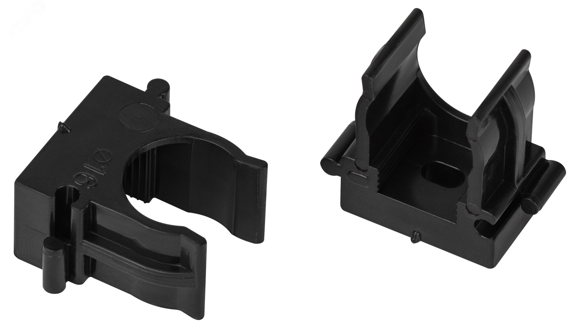 Изображение товара Крепеж клипса для труб прямой монтаж d 16мм черный CLIP-16-B-MP (шт)