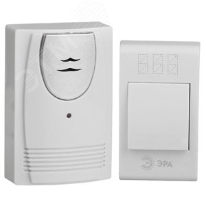Изображение товара Беспроводной дверной звонок ЭРА C61 с 32 мелодиями и световой индикацией