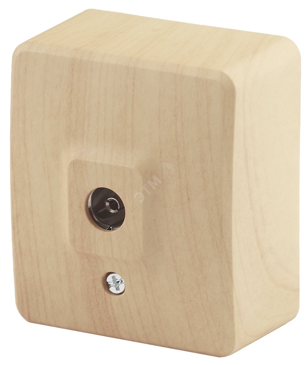 Изображение товара Розетка телевизионная Эра Эксперт одиночная сосна IP20 для монтажа
