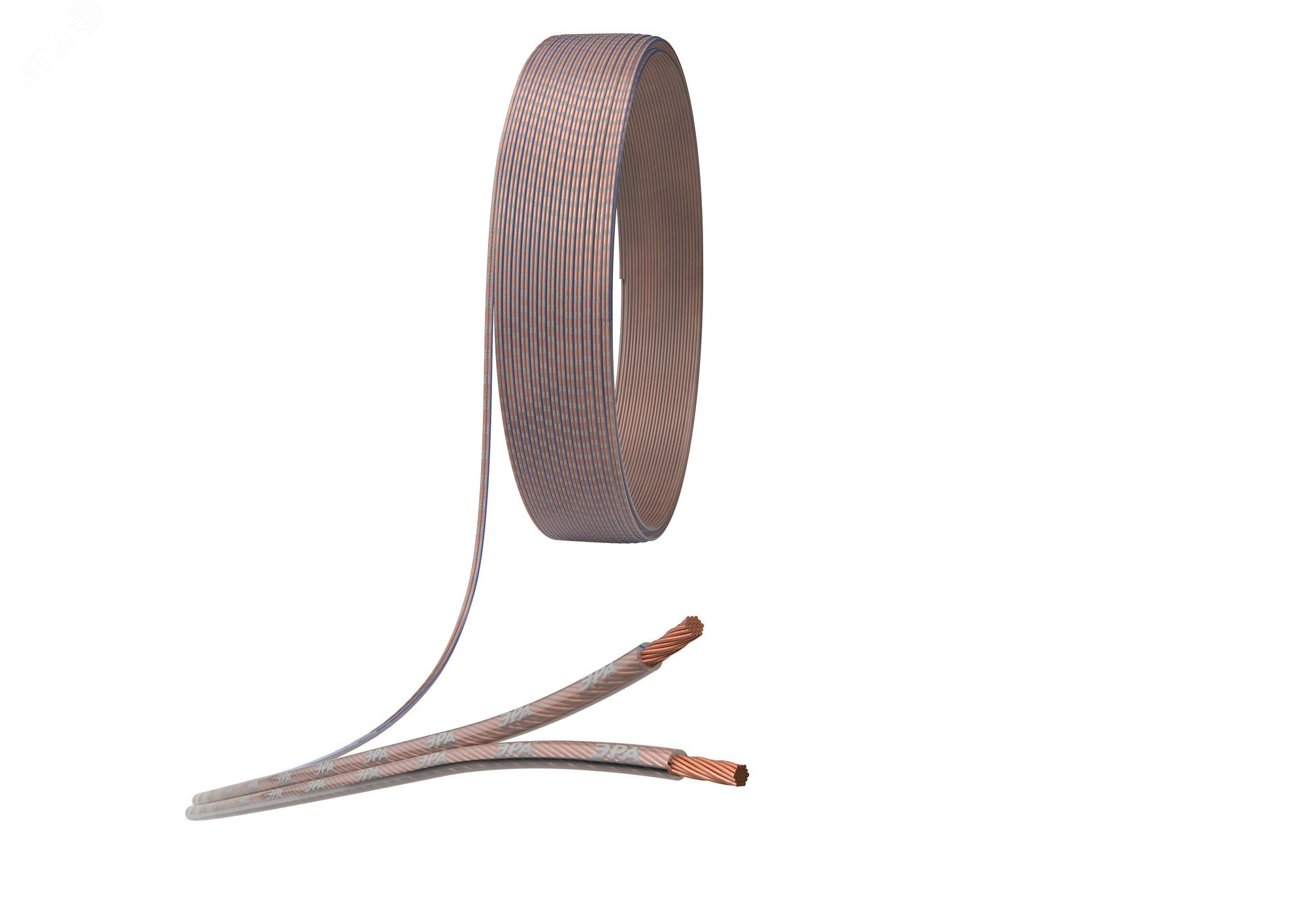 Изображение товара Акустический кабель 2х0,75 мм2 прозрачный, 100м A-75-S (м)