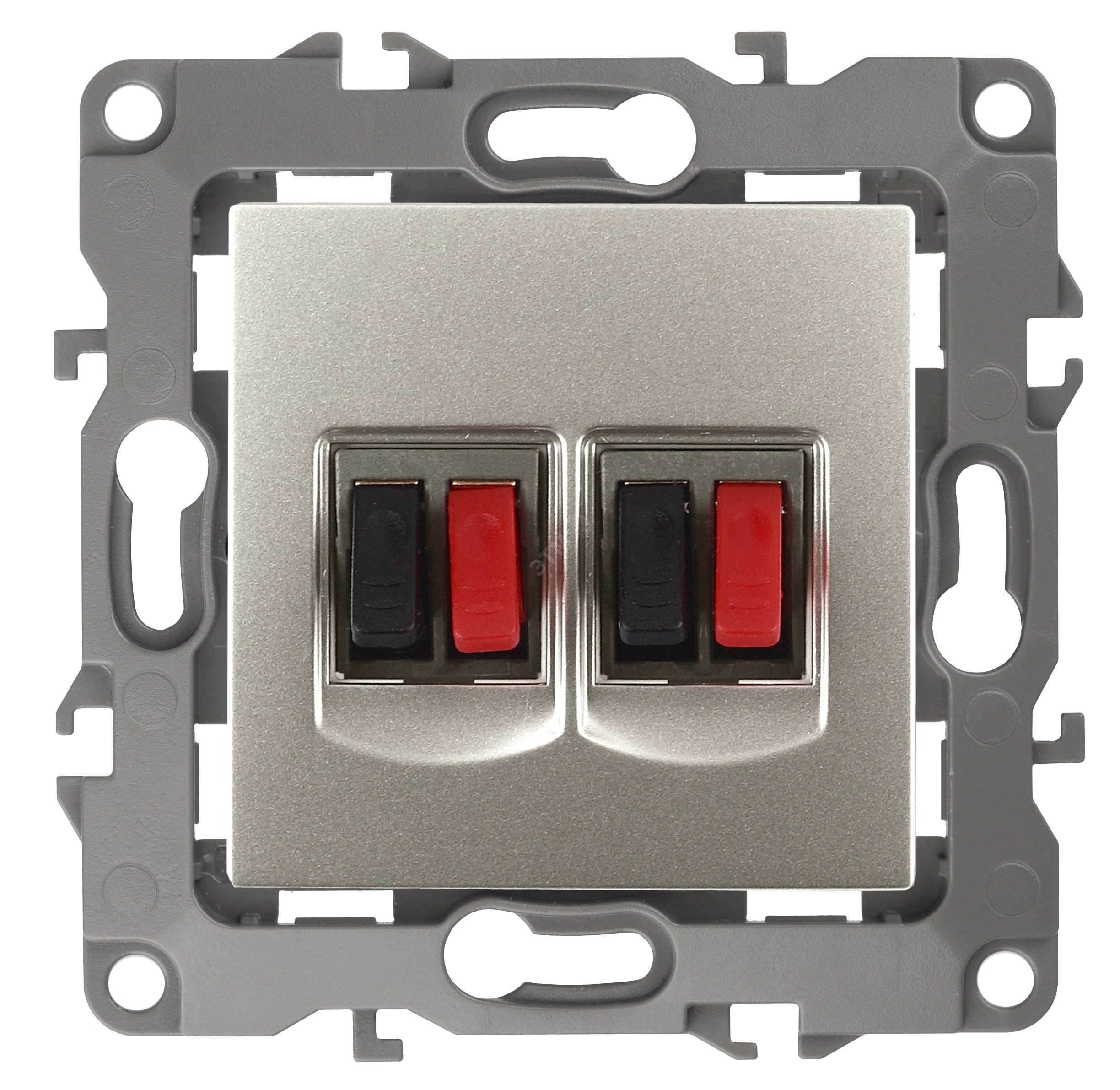 Изображение товара Розетка аудио двойная серия Эра 12 перламутр Китай