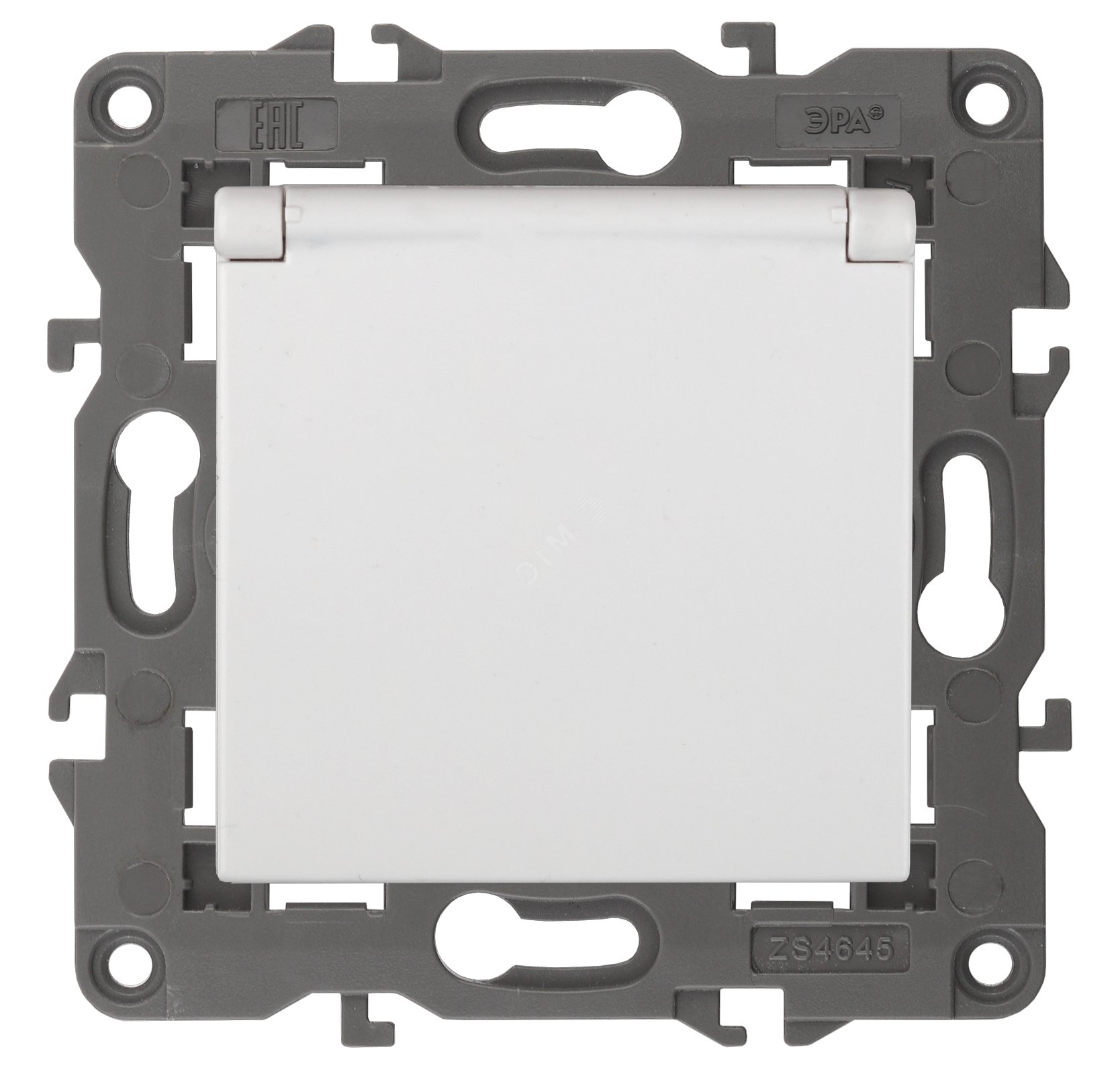 Изображение товара Розетка однофазная скрытого монтажа Эра Elegance с заземлением IP20 белая 16А 250В