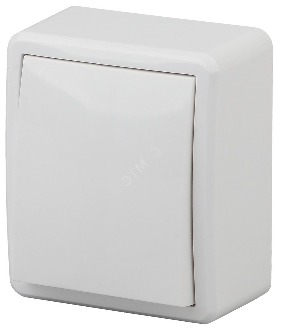 Изображение товара Переключатель одноклавишный 10А 250В Эра Эксперт IP20 белый