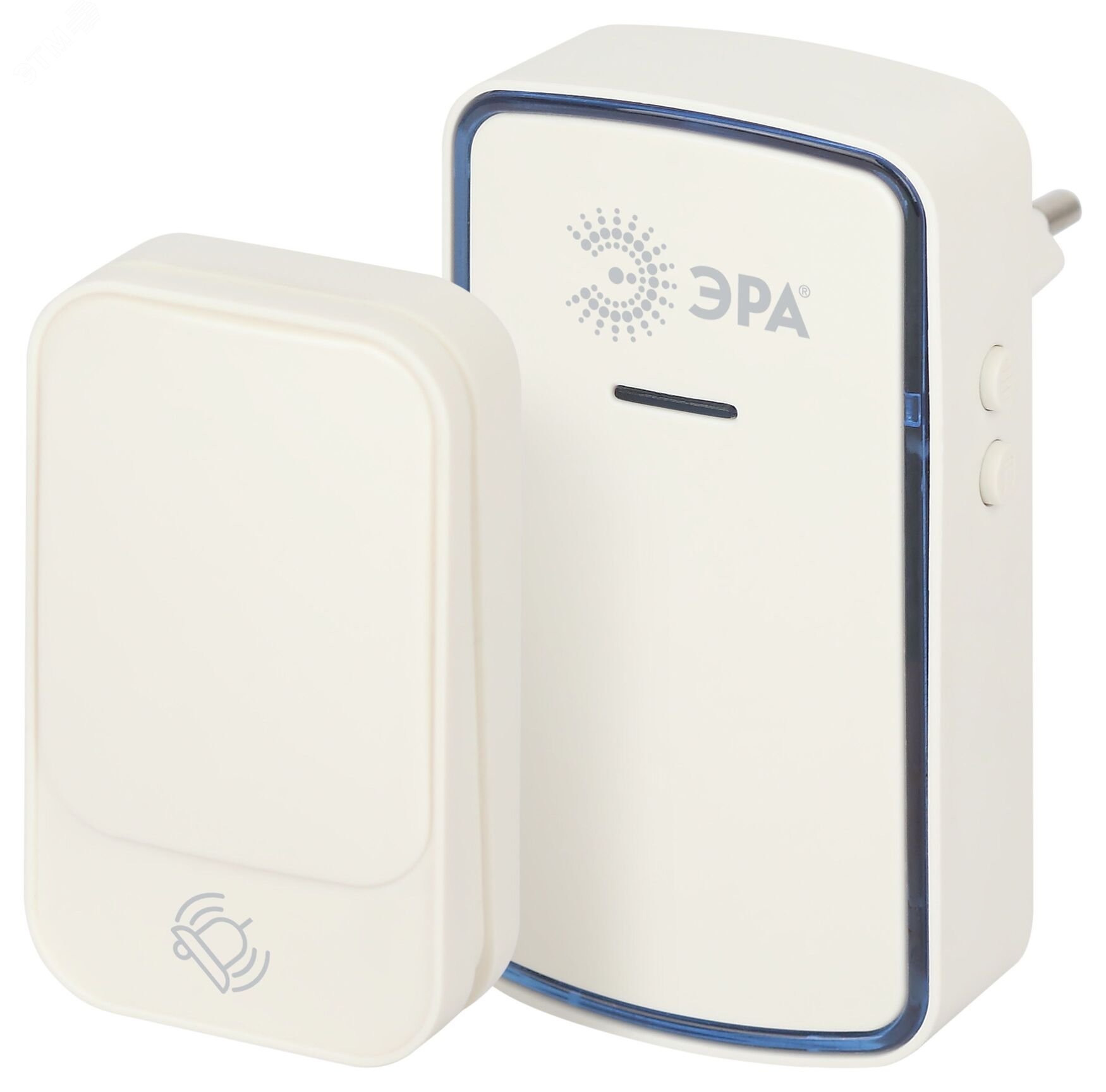 Изображение товара Звонок дверной беспроводной LED подсветка от сети белый 38 мелодий KINETIC C102 (шт)