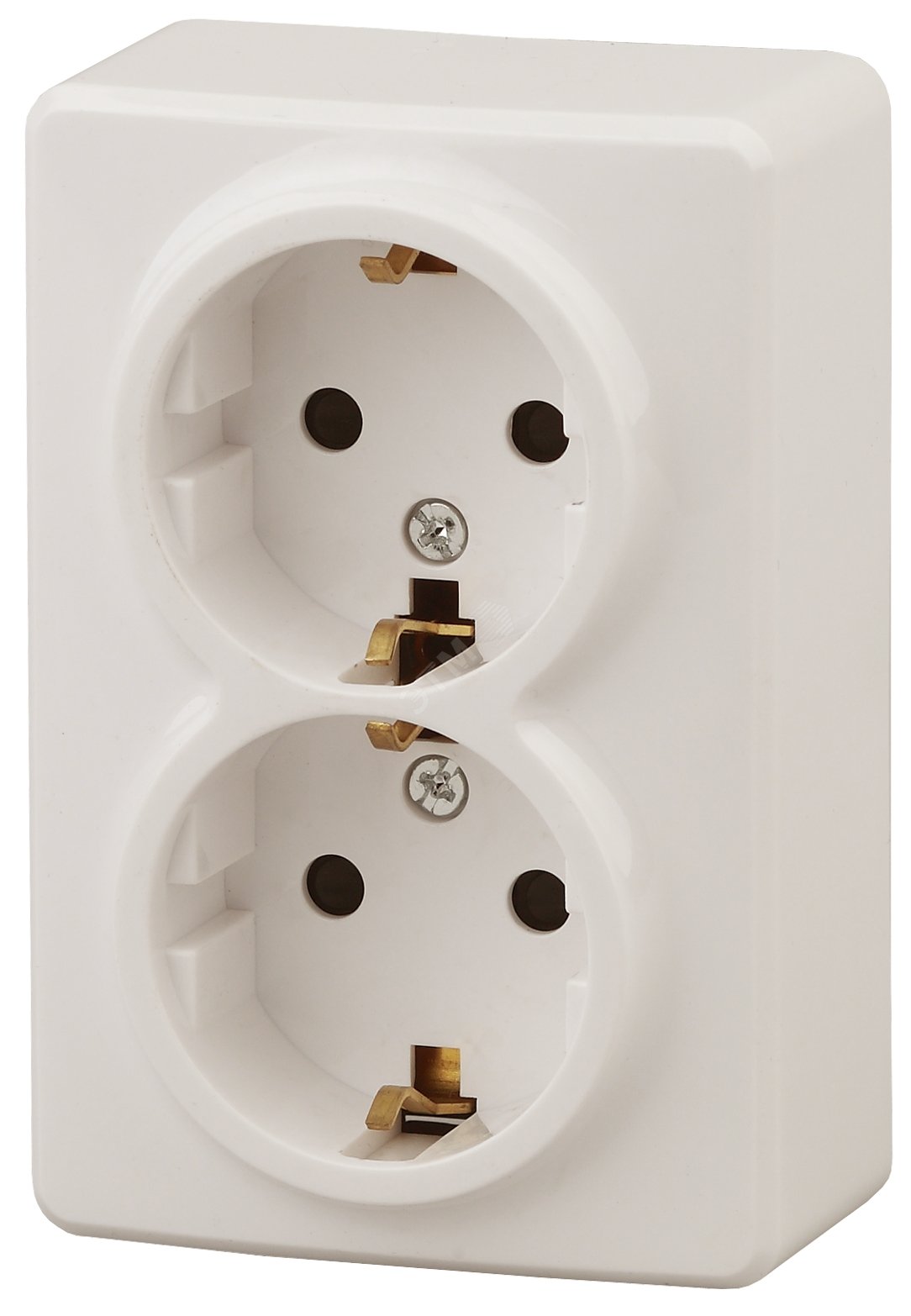 Изображение товара Наружная открытая розетка серии Эра Эксперт 16А 250В IP20 слоновая кость винтовые клеммы