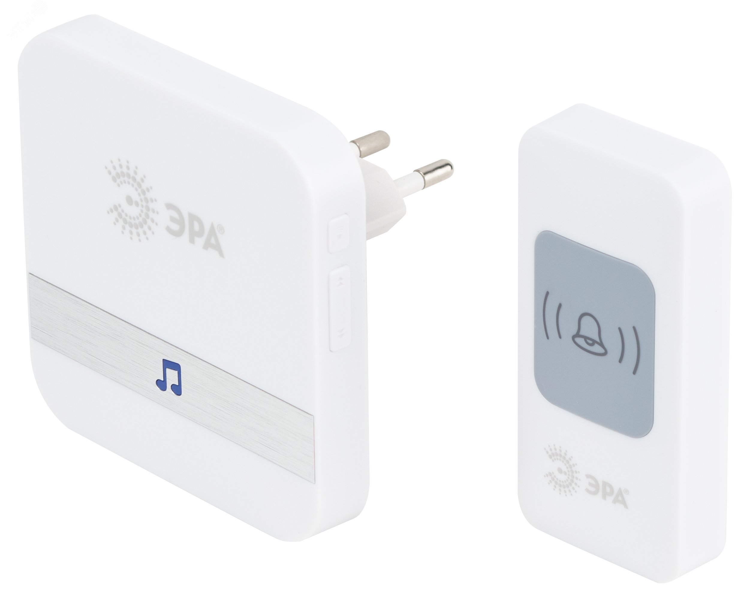 Изображение товара Беспроводной дверной звонок ЭРА C95 от сети белый 52 мелодии IP20