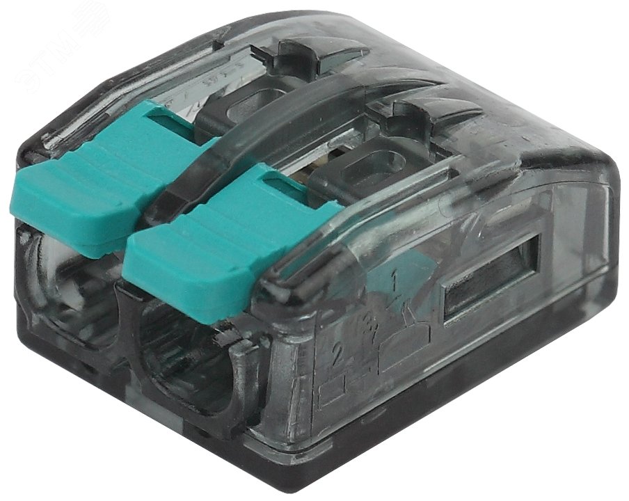 Изображение товара Клемма компактная серии 412 с рычагом, 2 отверстия, 0,5-4 мм2 NO-224-49 (шт)