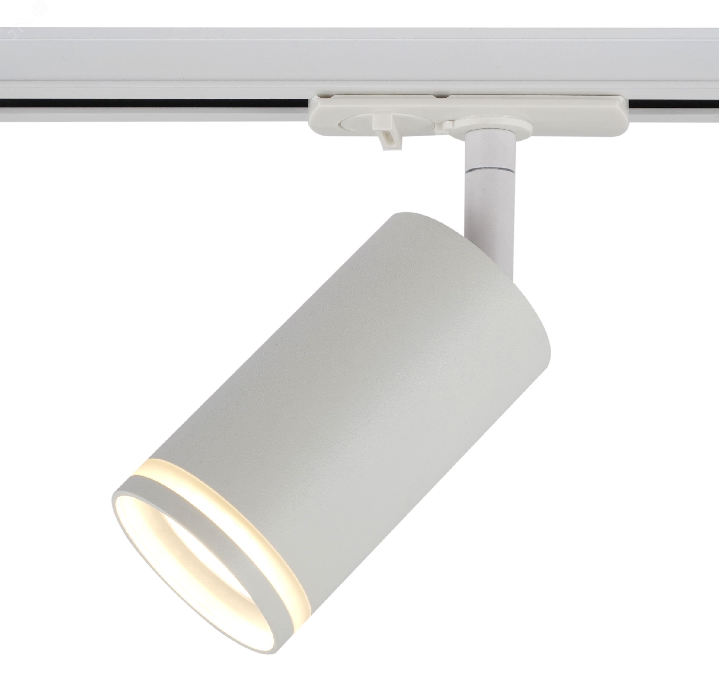 Изображение товара Трековый светильник TR52 GU10 WH однофазный для шинопровода, алюминий, IP20