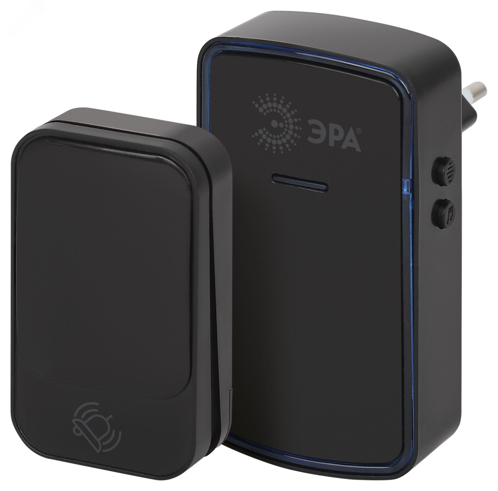 Изображение товара Дверной звонок ЭРА KINETIC C102 беспроводной 38 мелодий LED 230 В черный