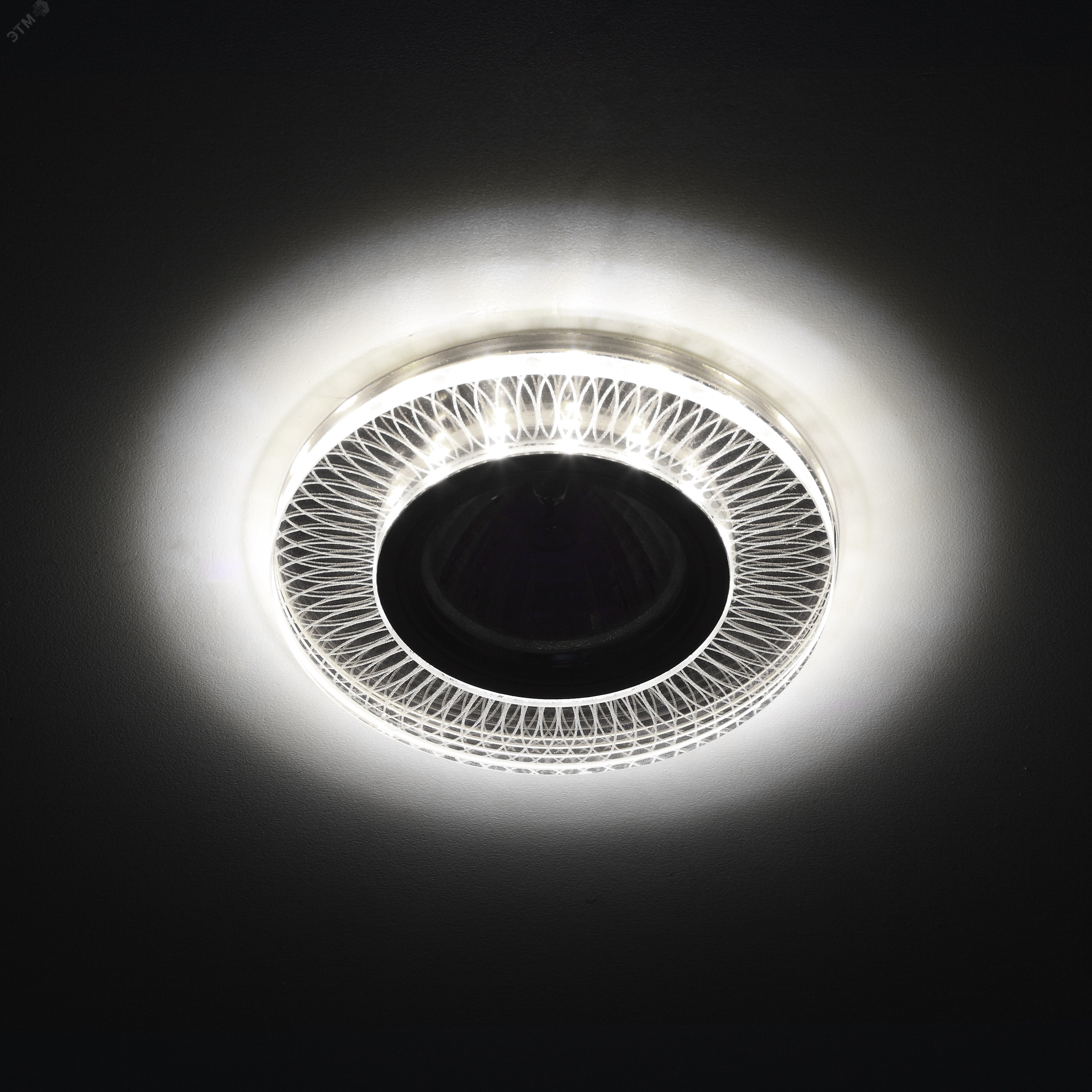 Светильник точечный декоративный cо светодиодной подсветкой MR16, зеркальный DK LD44 SL 3D Б0037355 ЭРА - превью 3