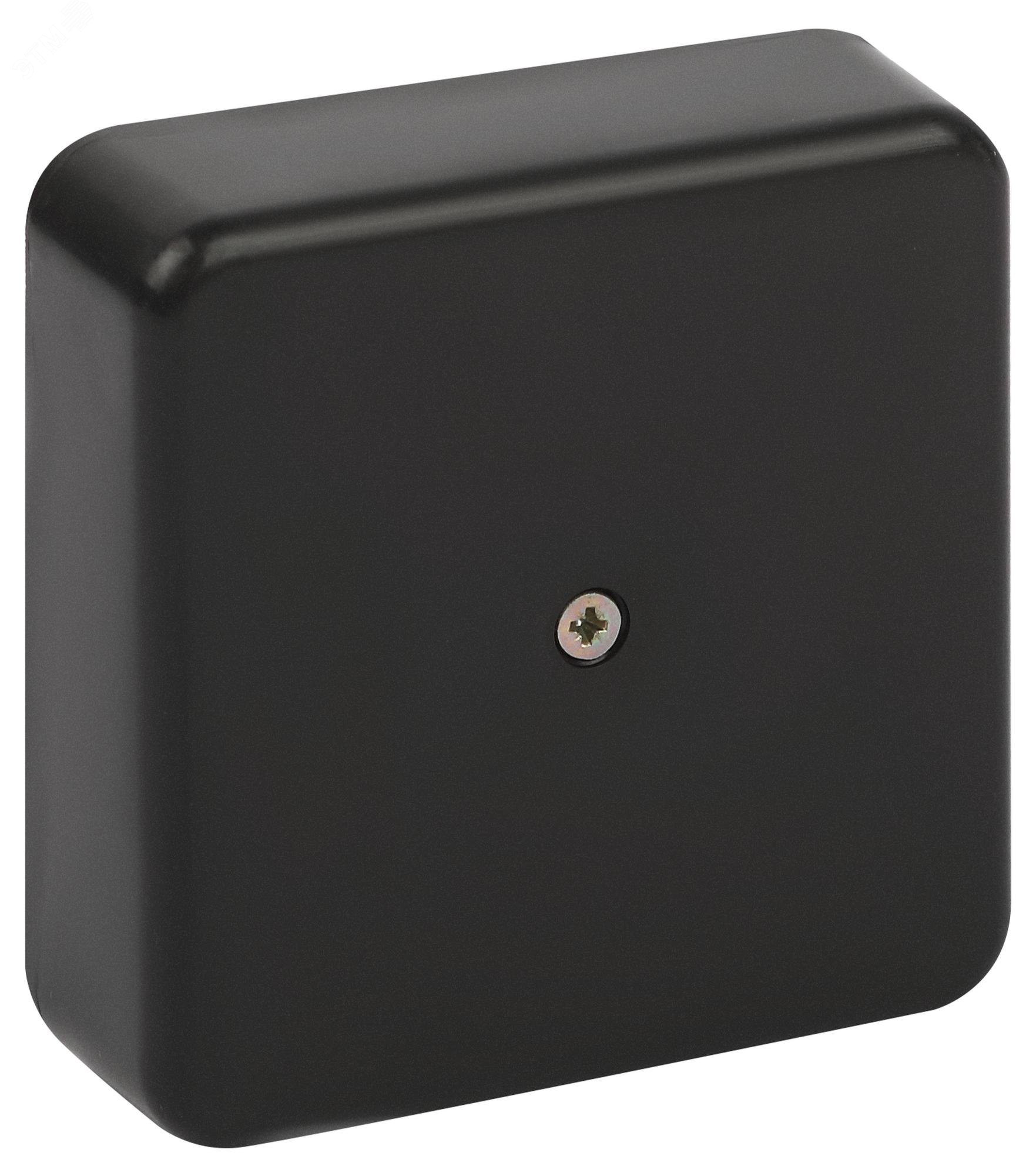 Изображение товара Распаячная коробка BS-B-75-75-20 для кабель-канала черная 75х75х20мм IP40 (шт)