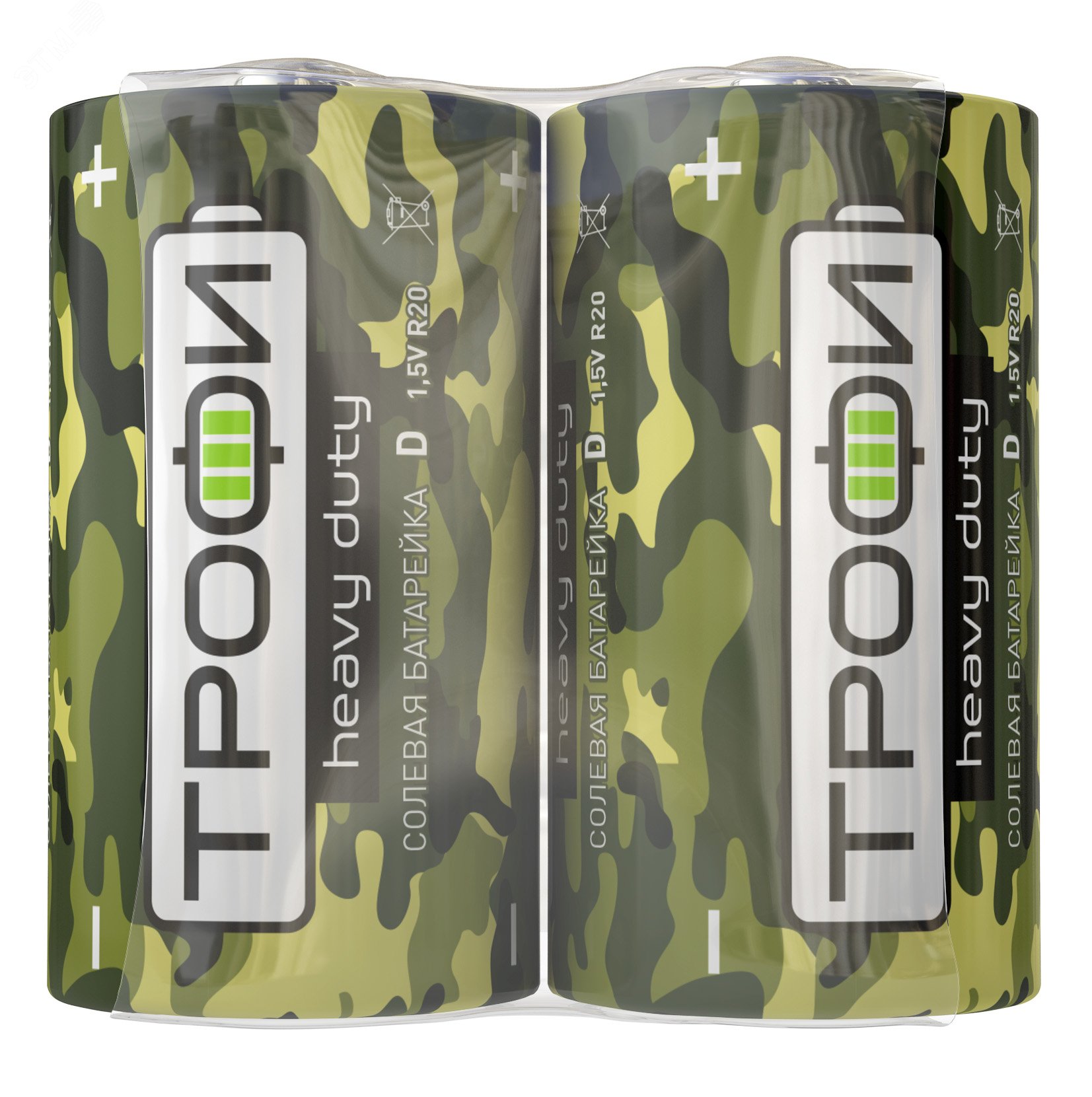 Изображение товара Батарейка Трофи R20-2S CLASSIC HEAVY DUTY Zinc (12/288/4608) (шт)