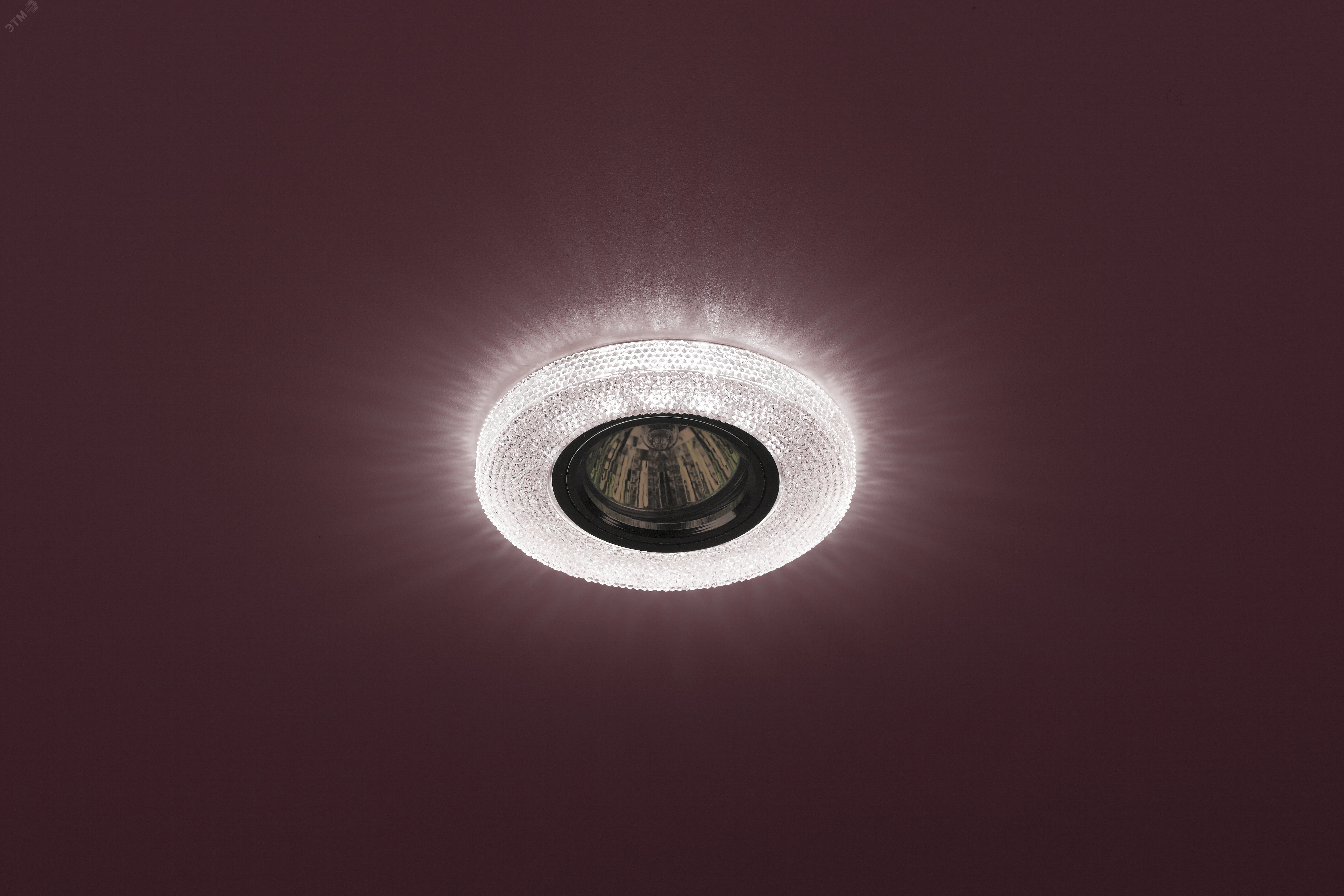 Точечный светильник декор cо светодиодной подсветкой, DK LD1 PK розовый Б0018776 ЭРА - превью 2