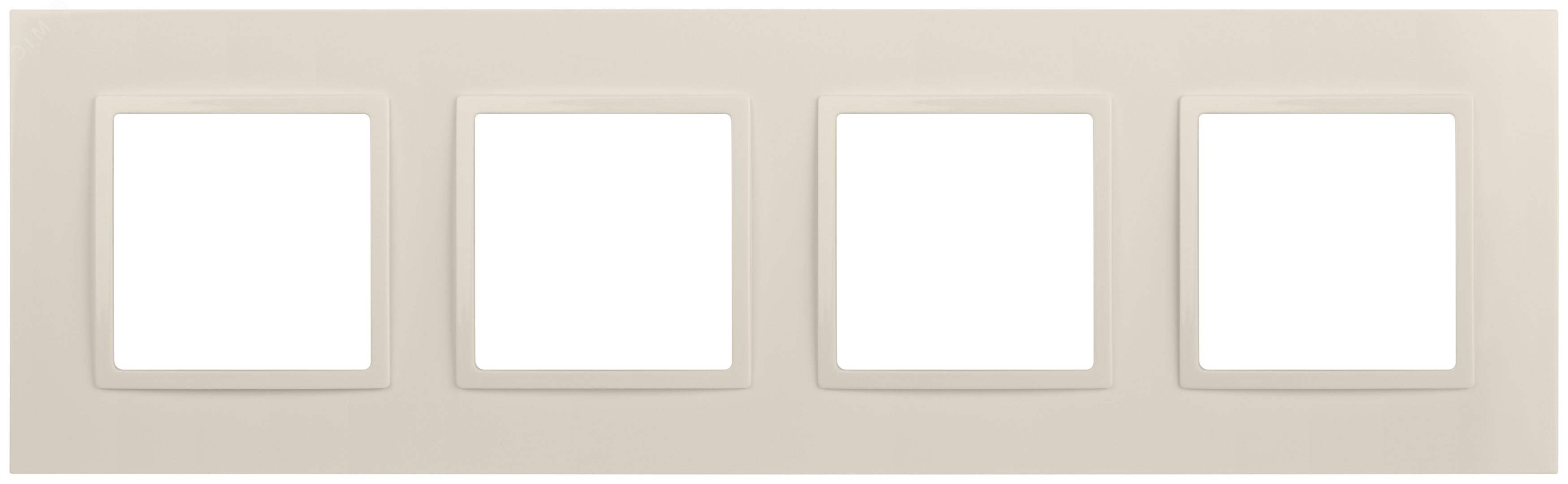 Изображение товара Рамка для розеток и выключателей 4 поста ЭРА Elegance слоновая кость