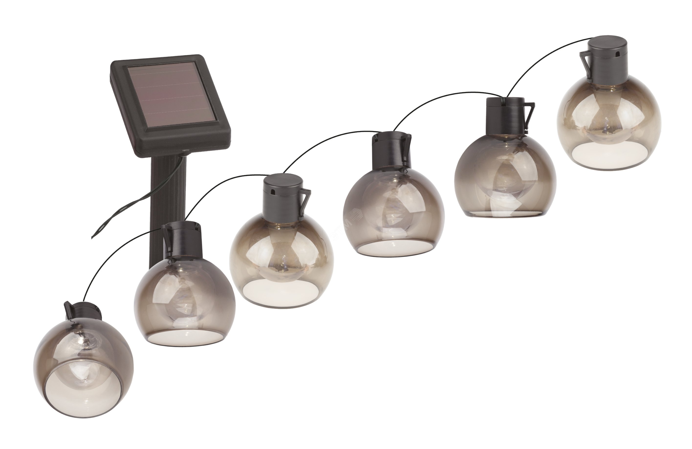 Изображение товара Садовая гирлянда с 10 LED лампочками солнечная 3,8 м ЭРА ERAGS08-06