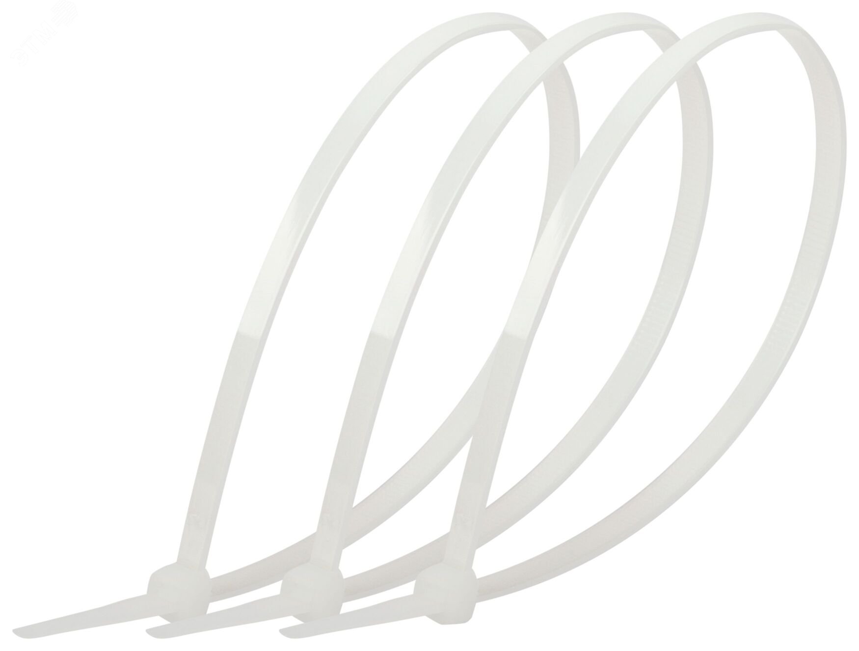 Изображение товара Стяжка кабельная нейлоновая (хомут) 3.6 х 150 мм белая (100 шт/уп) Simple NO-224-189 (упак)