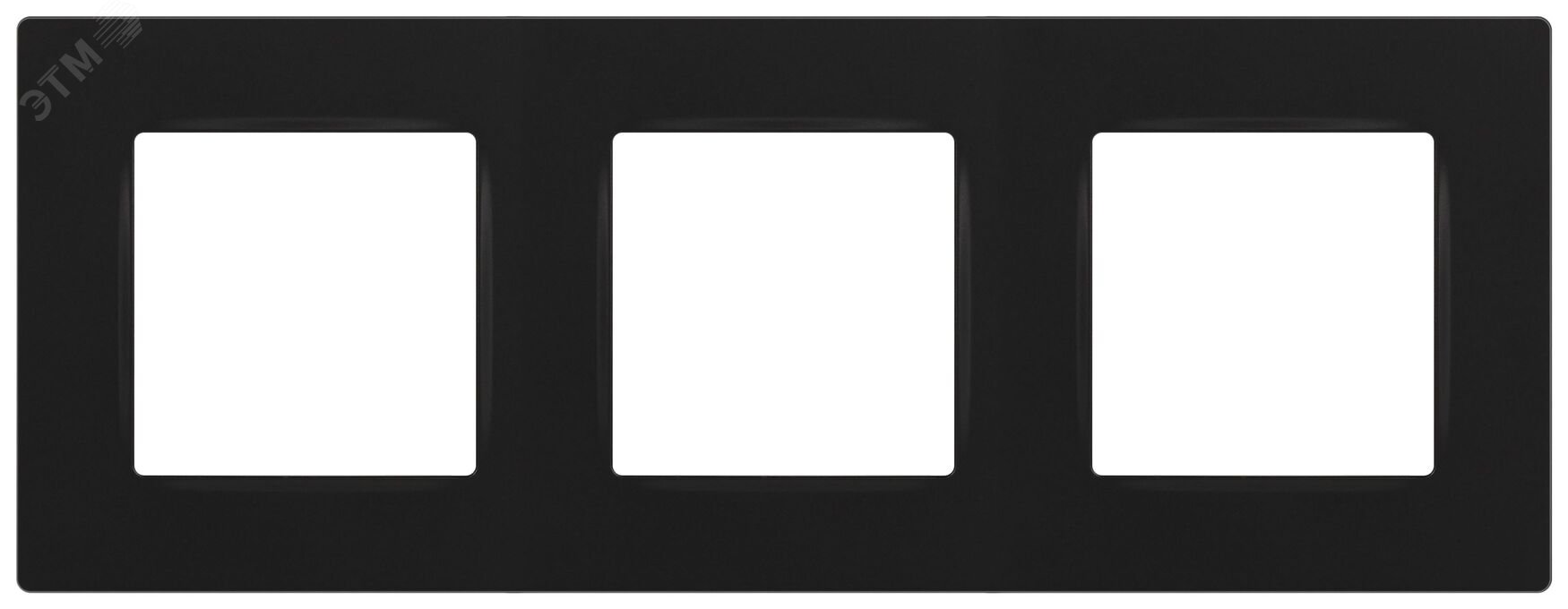 Изображение товара Рамка для розеток и выключателей ЭРА 12 3 поста антрацит пластик обновленный дизайн