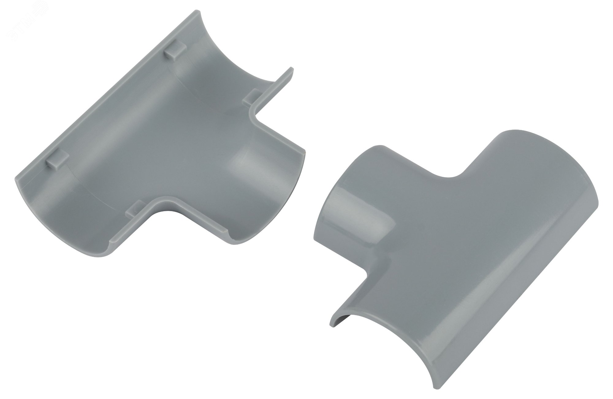 Изображение товара Угол т-образный для кабель-канала серый 30х13мм 2 шт/комплект