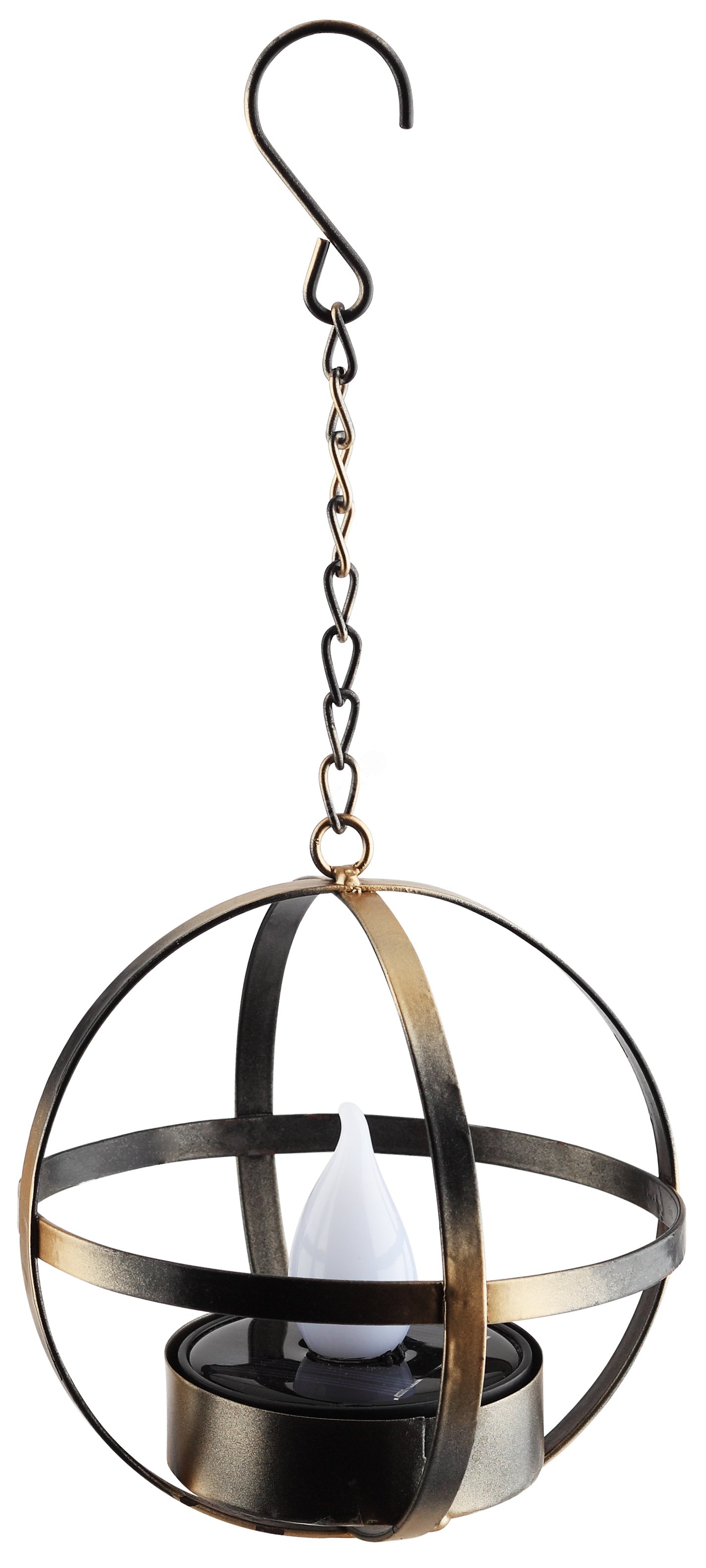 Изображение товара Садовый светильник Лофт на солнечной батарее металл IP44 28 см ERASFM-02