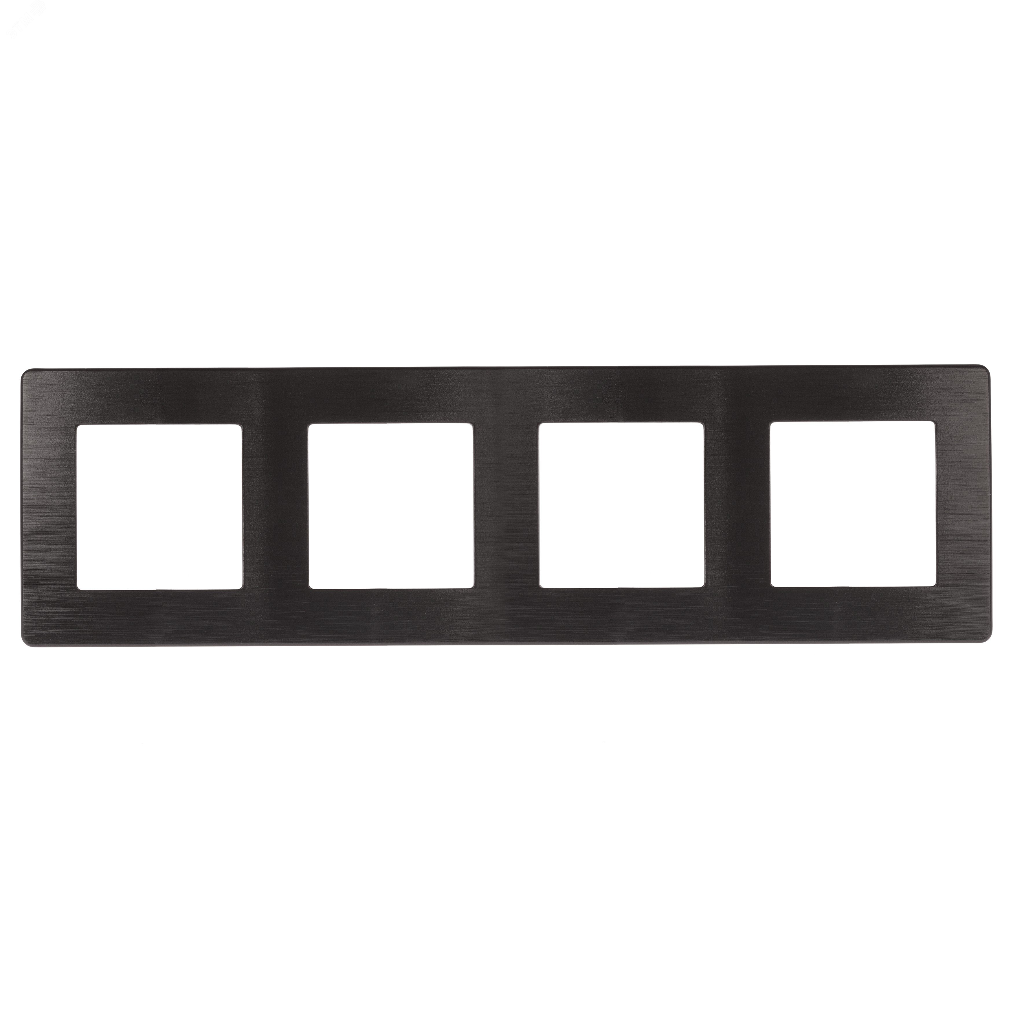 Изображение товара Рамка для розеток и выключателей ЭРА серия 12 12-5104-05 на 4 поста антрацит