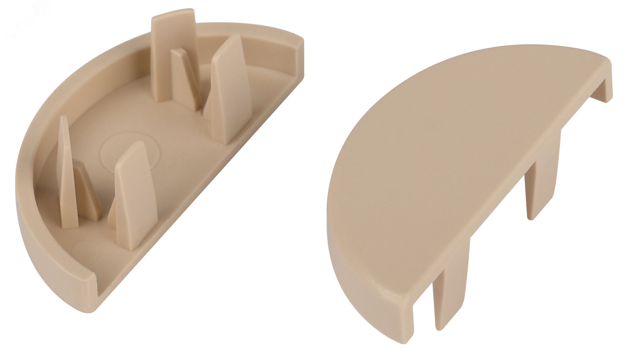 Изображение товара Заглушка EC-KK-30-13-B для полукруглого кабель-канала 30х13 мм бежевый 2 шт/комплект