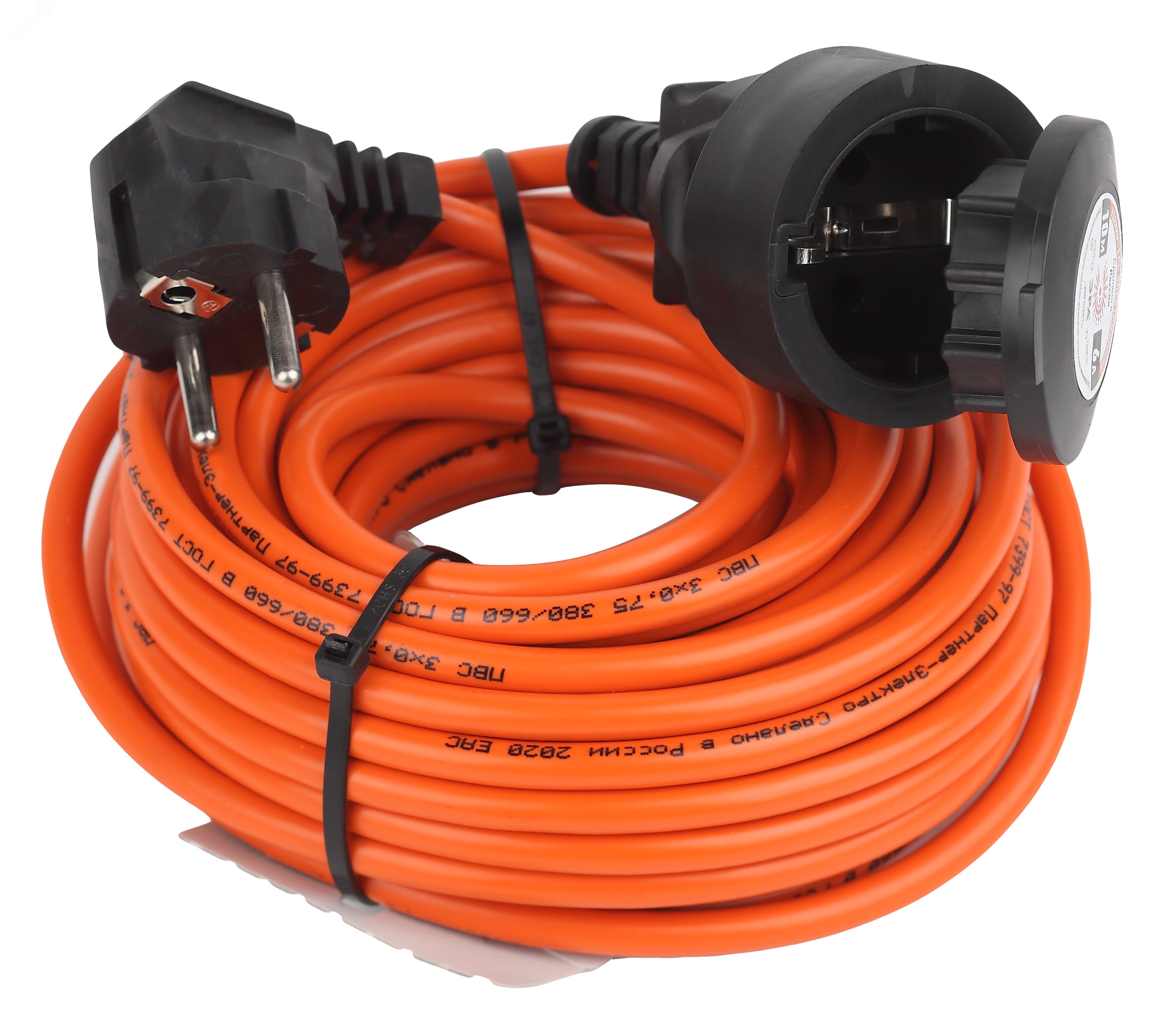 Изображение товара Удлинитель силовой UPx-1e-3x0.75-10m-IP44 в бухте c/з 1 гнездо 10м ПВС 3х0.75 UPx-1e-3x0.75-10m-IP44 (шт)