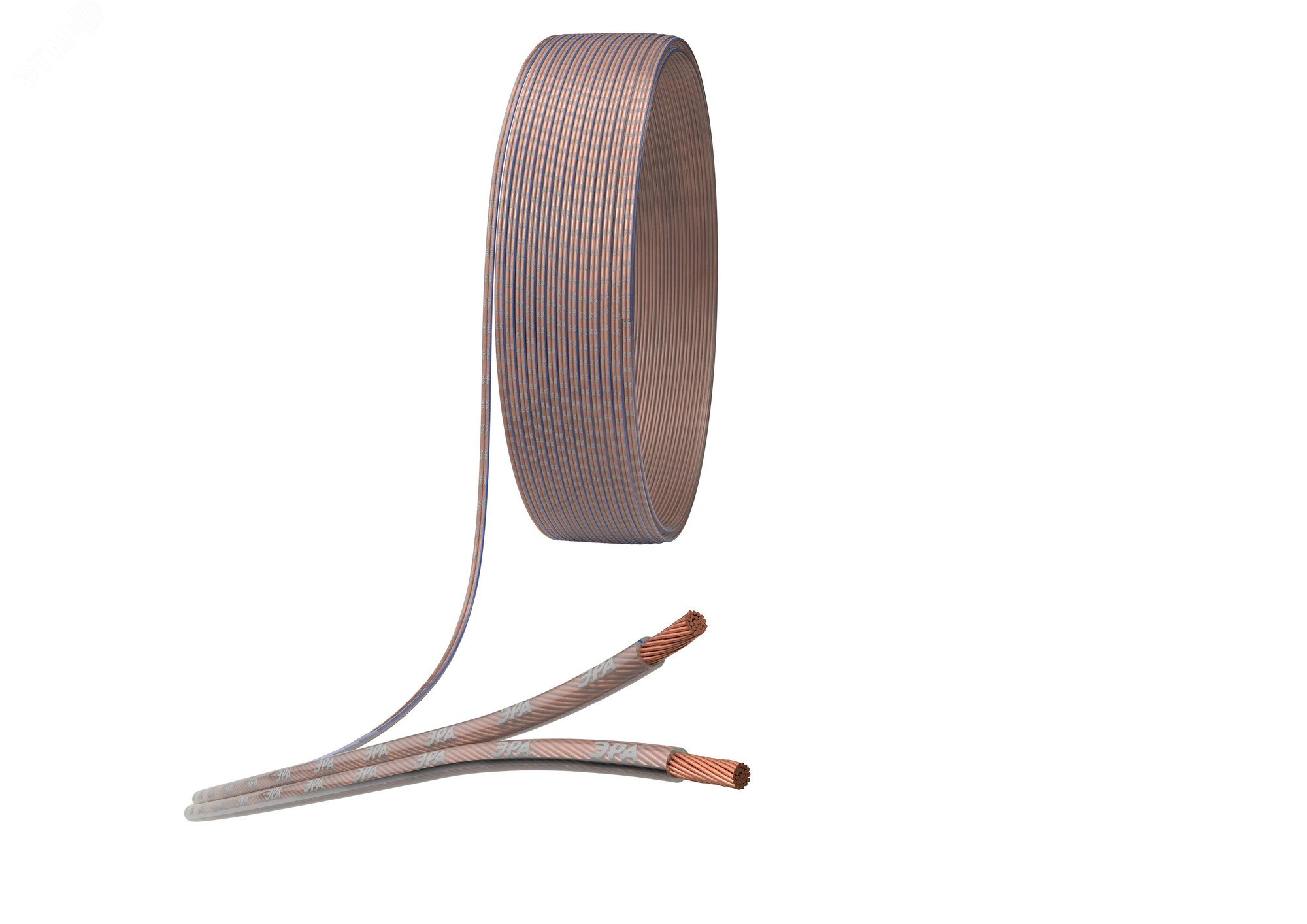 Изображение товара Акустический кабель 2х1,0 мм2 прозрачный 100м A-100-S (м)