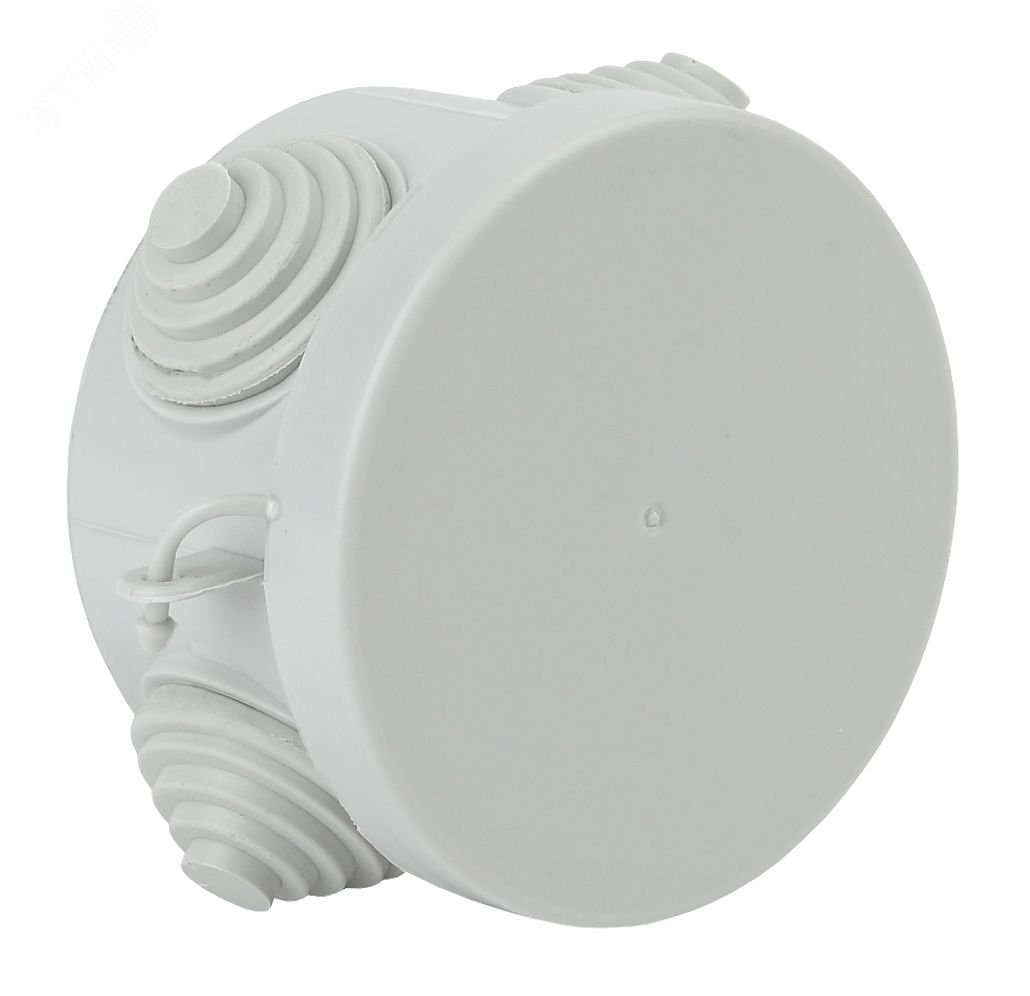 Изображение товара Коробка распаячн. открытой установки КОР 65х40мм с гермовводами 4 вх. IP54 (шт)