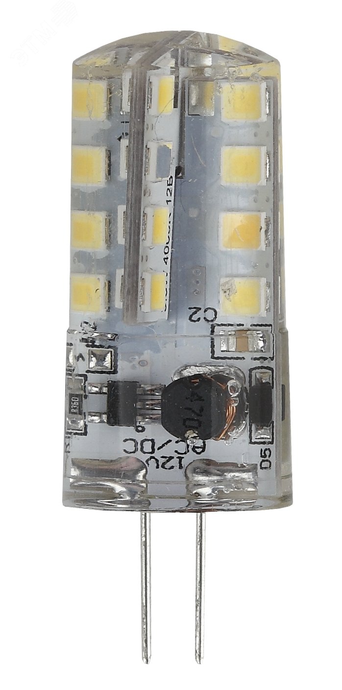 Лампа светодиодная LED 3Вт JC 2700К G4 теплый капсула 12V Б0033193 ЭРА - превью 3