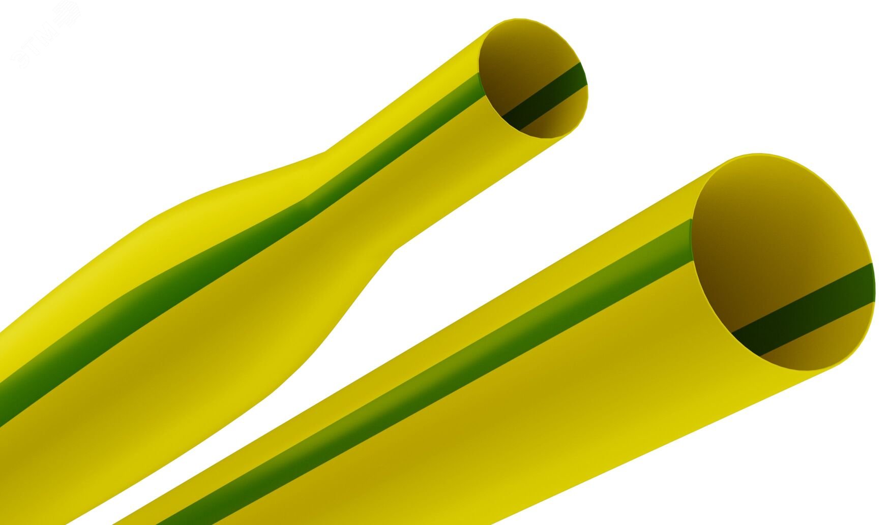 Изображение товара Трубка термоусадочная ТТУ нг-LS 40/20 жёлто-зелёная в отрезках по 1 м NO-224-504 (шт)