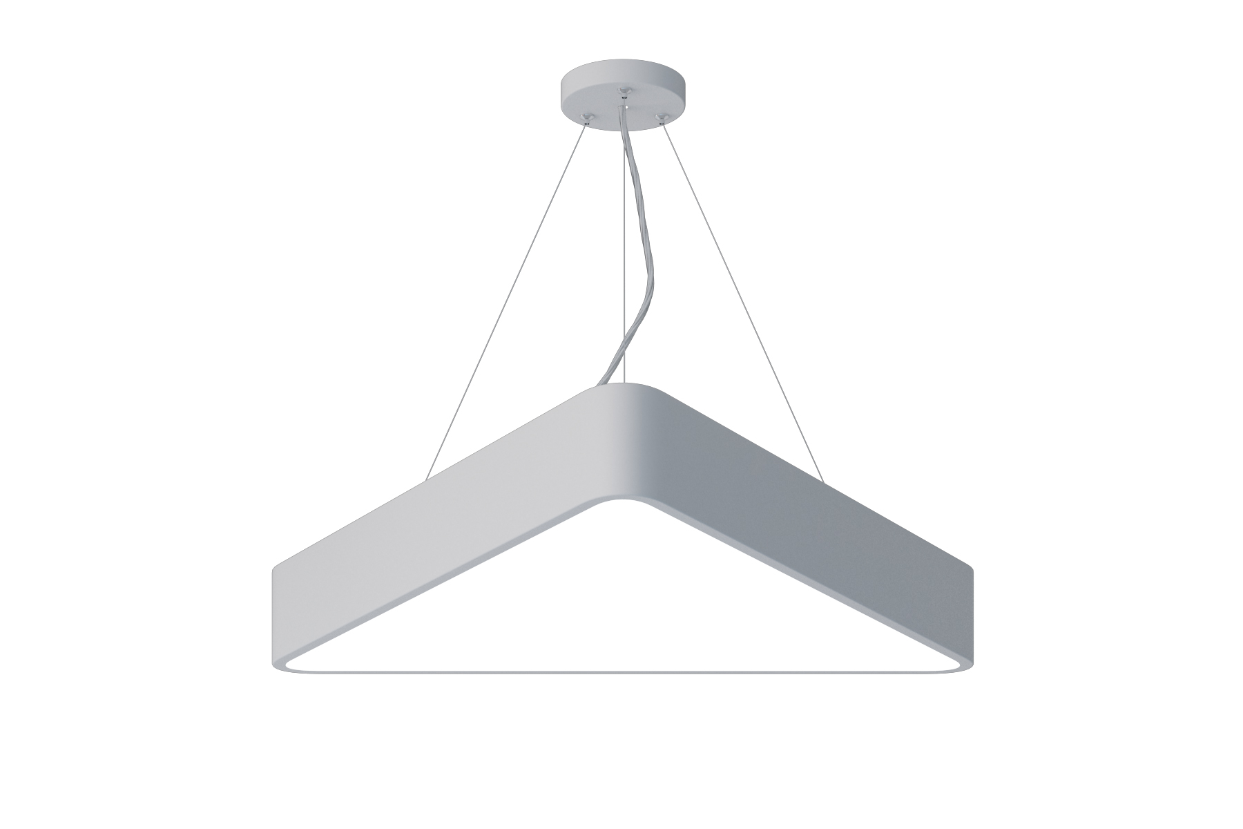 Светильник светодиодный Geometria Delta SPO-151-W-40K-030 30Вт 4000К 2900Лм IP40 600х600х80 белый подвесной