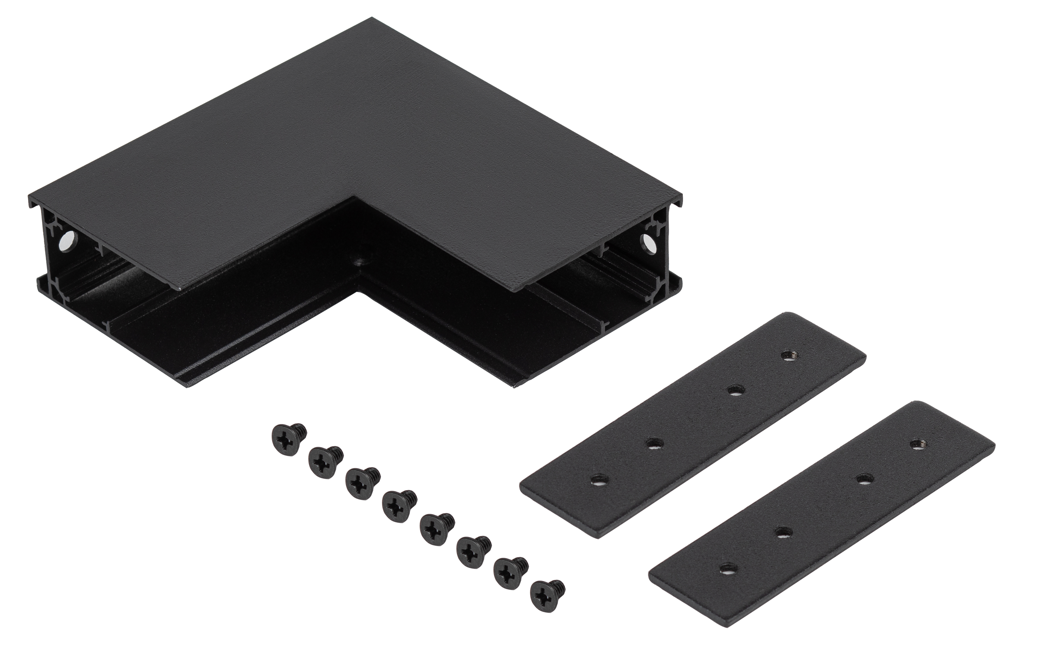Коннектор TRM-S20-CI-B угловой внутренний для накладного магнитного шинопровода NOVA TRM-S20 черный