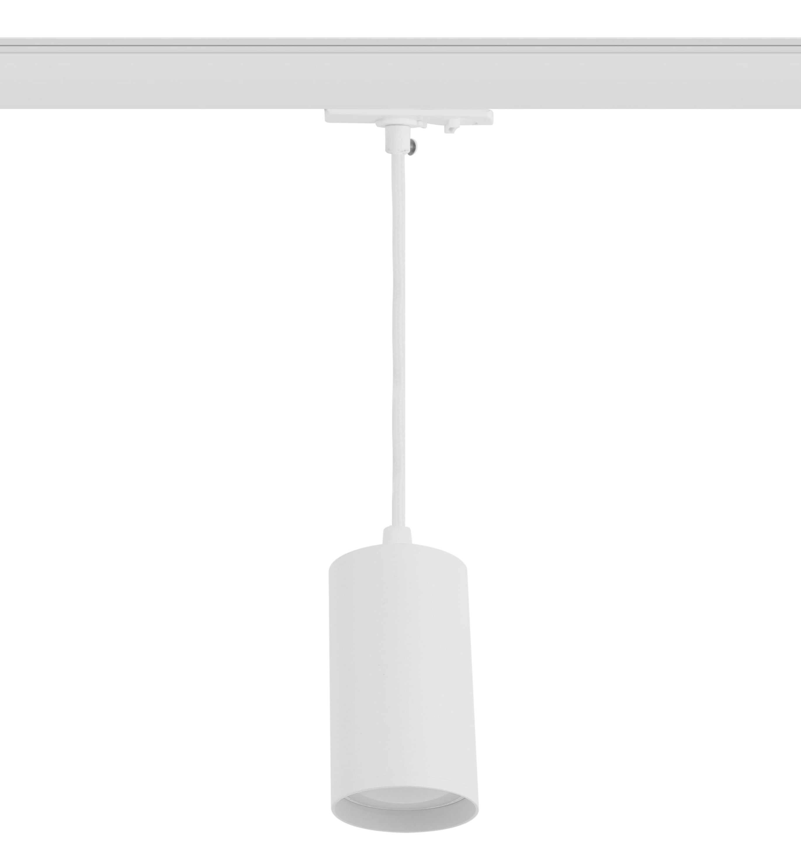 Светильник трековый однофазный TR45 - GU10 S WH подвесной 52х100 под лампу MR16 белый