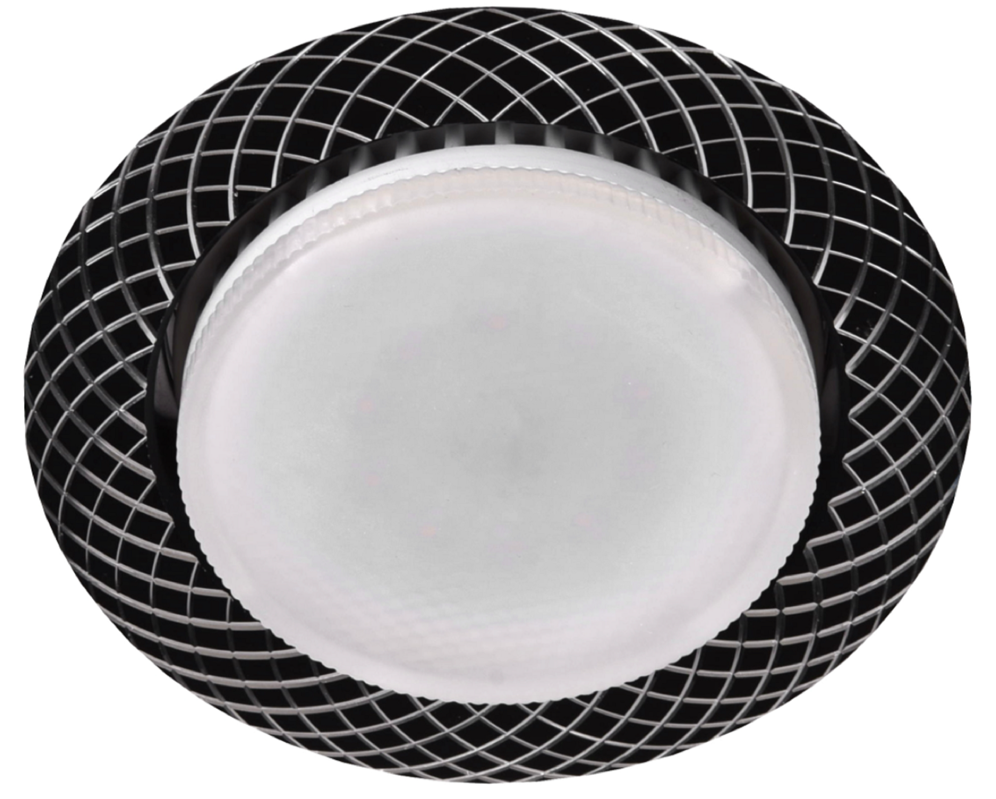 Светильник встраиваемый KL 76 AL/BK /1 под лампу Gx53 220V 13W черный (50/1000)