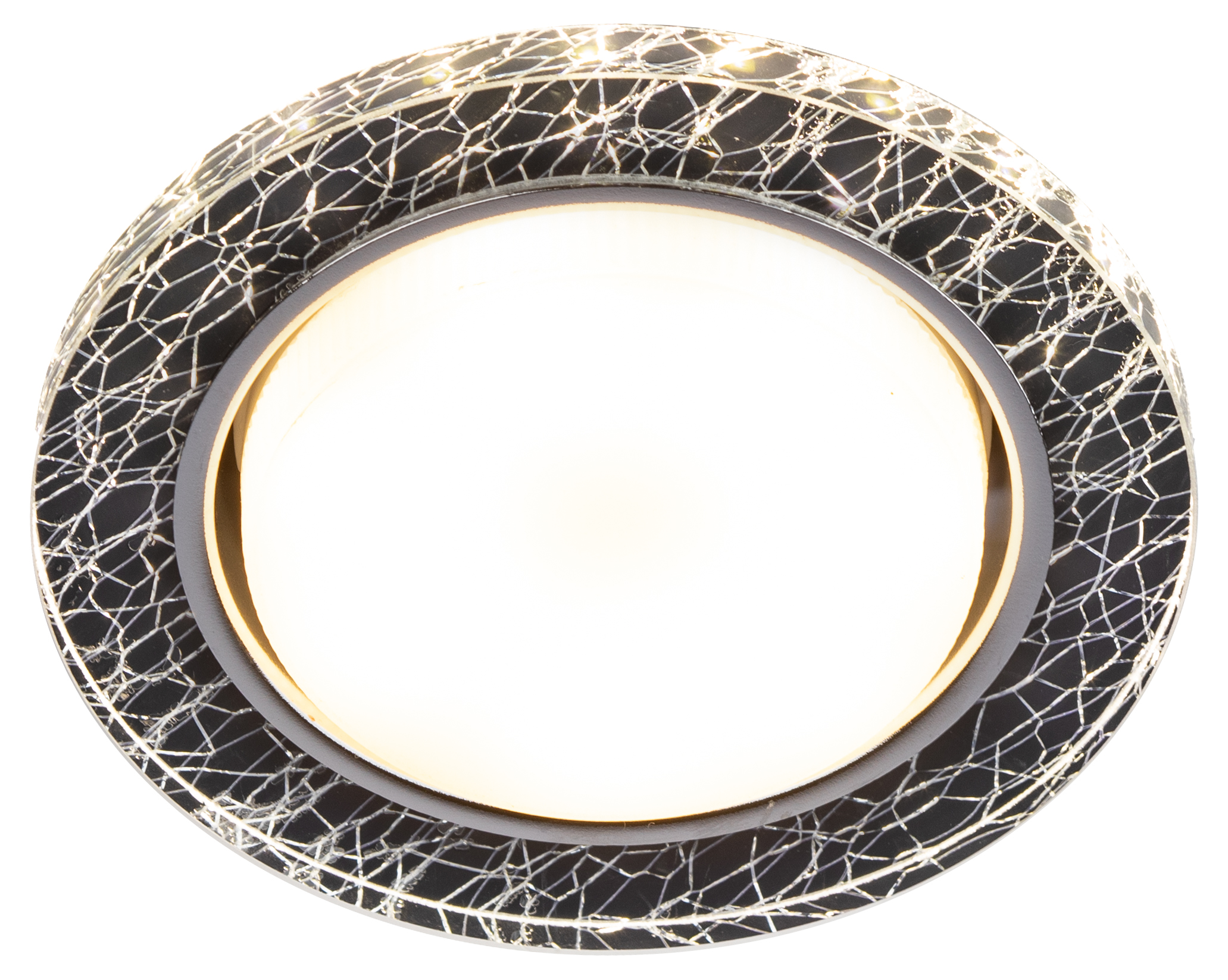 Светильник встраиваемый со светодиодной подсветкой DK LD51 WH/BK GX53 белый черный