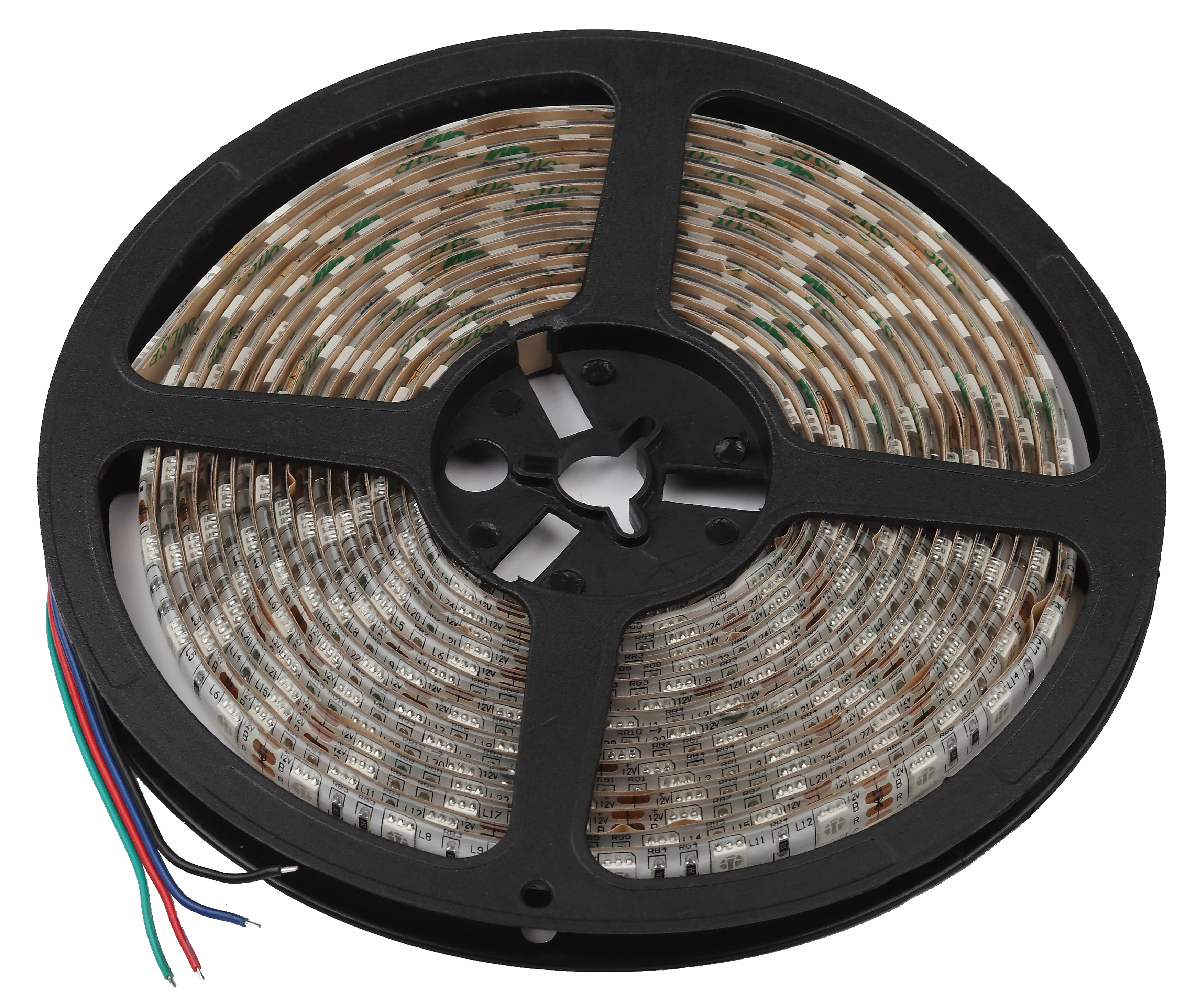 Лента светодиодная 14,4Вт/м 12В RGB IP65 60LED/м KU-5050AD-60D-RGB