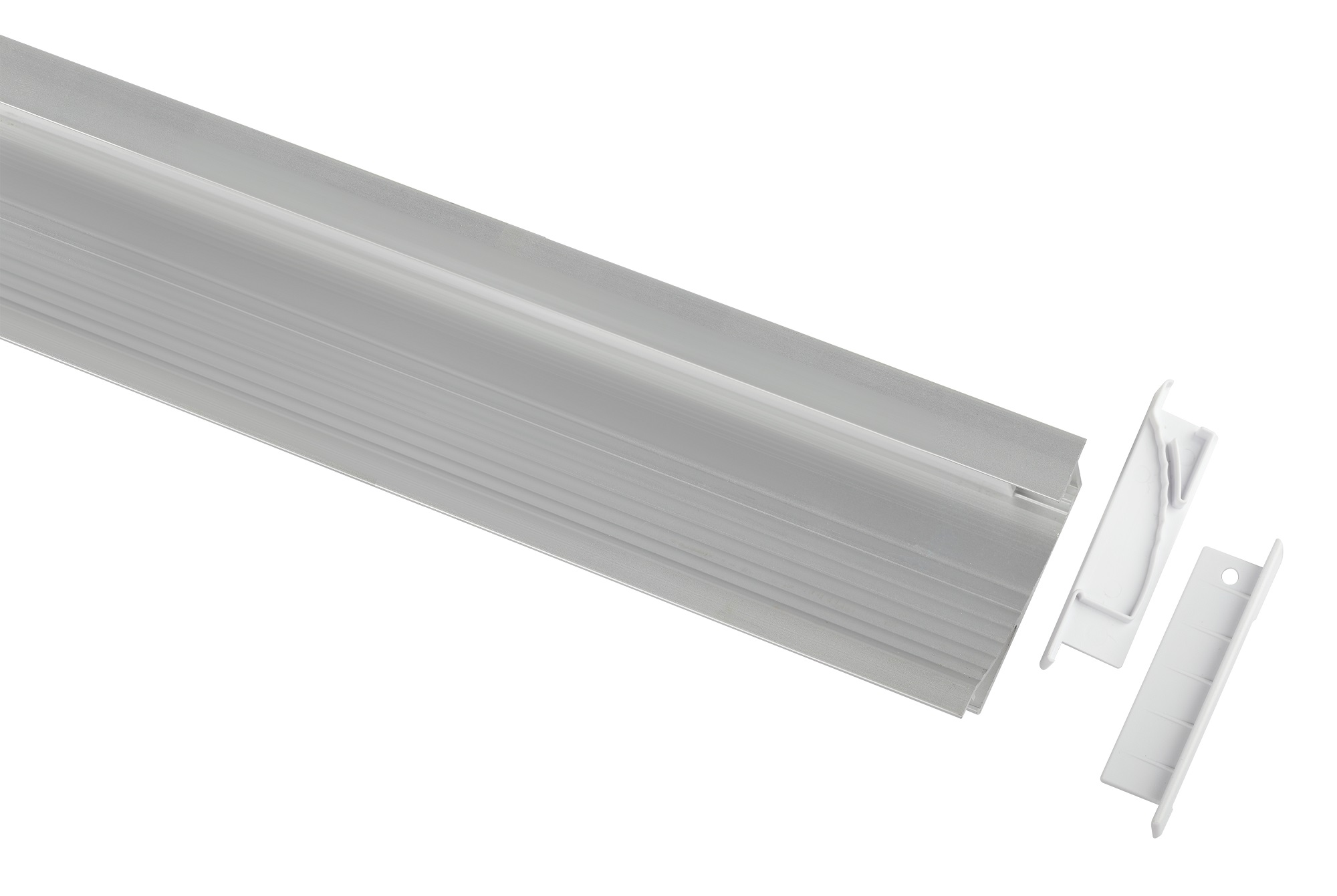 Комплект с врезным анодированным профилем 6814 68х14мм 2 м