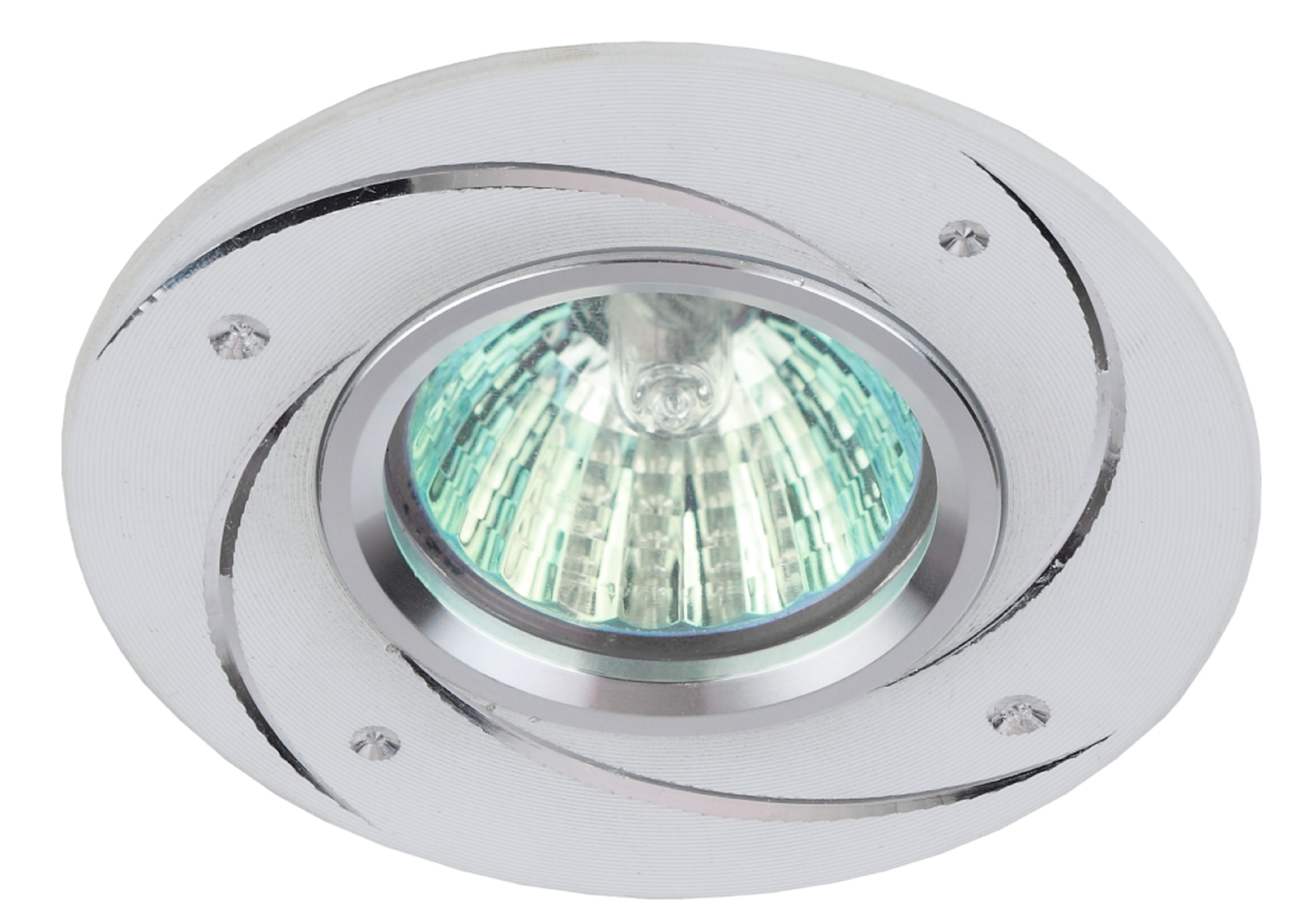 Светильник литой ''алюминиевый'' MR16,12V/220V, 50 W белый