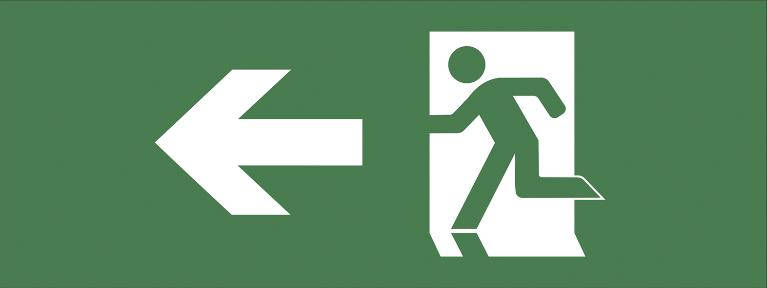 Этикетка самоклеющаяся 200х60 мм Фигура/стрелка влево DPA/DBA INFO-DBA-001