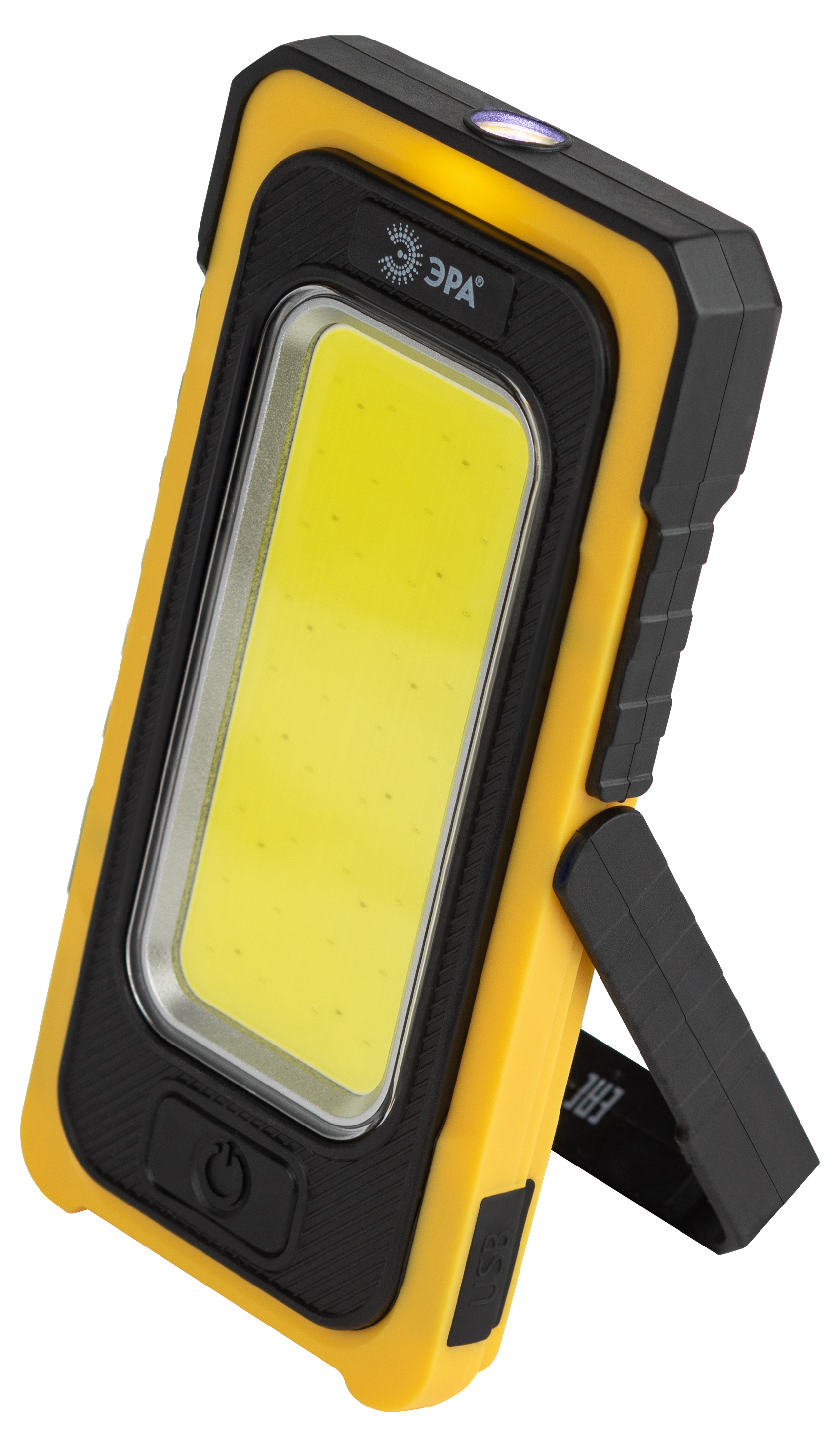 Фонарь светодиодный Рабочие Практик RA-811 ручной, аккумуляторный, 15 Вт COB, powerbank, солнечная батарея, магнит