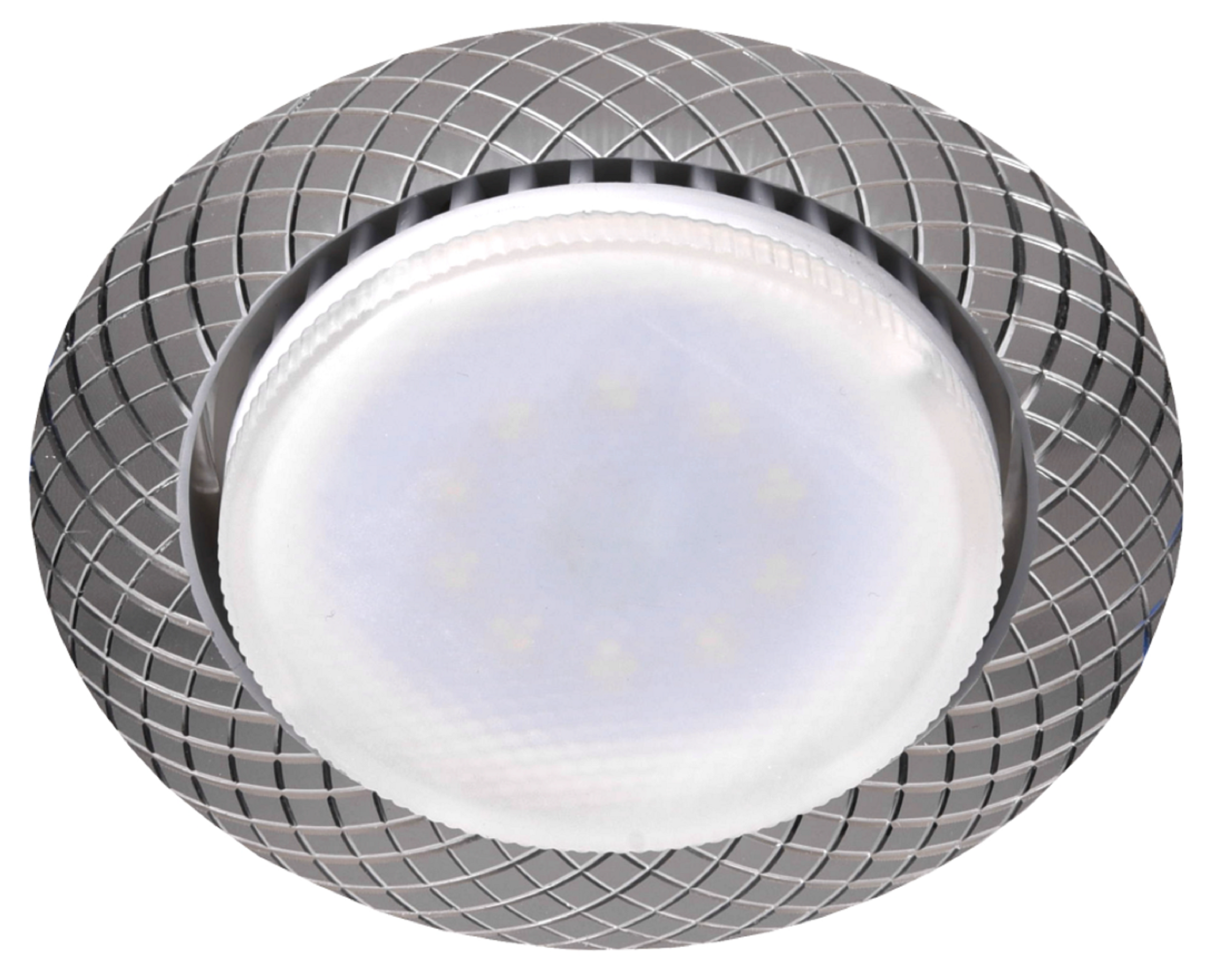 Светильник встраиваемый KL 76 AL/SL /1 под лампу Gx53 220V 13W серебро (50/1000)