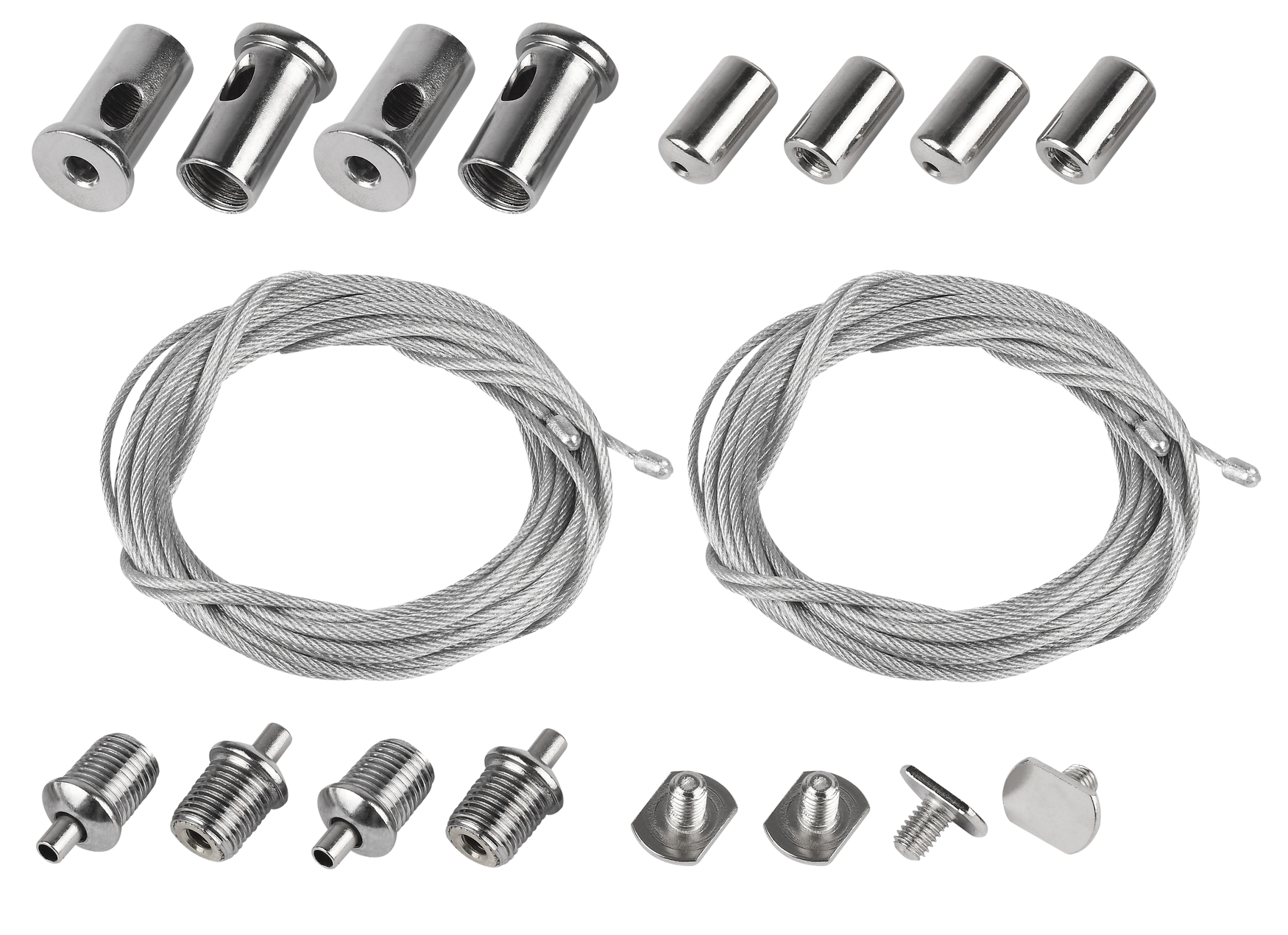 Набор тросов длиной 2 м с крепежами для подвеса (к профилю для светодиодной ленты 6060) 4 шт. 6060-5