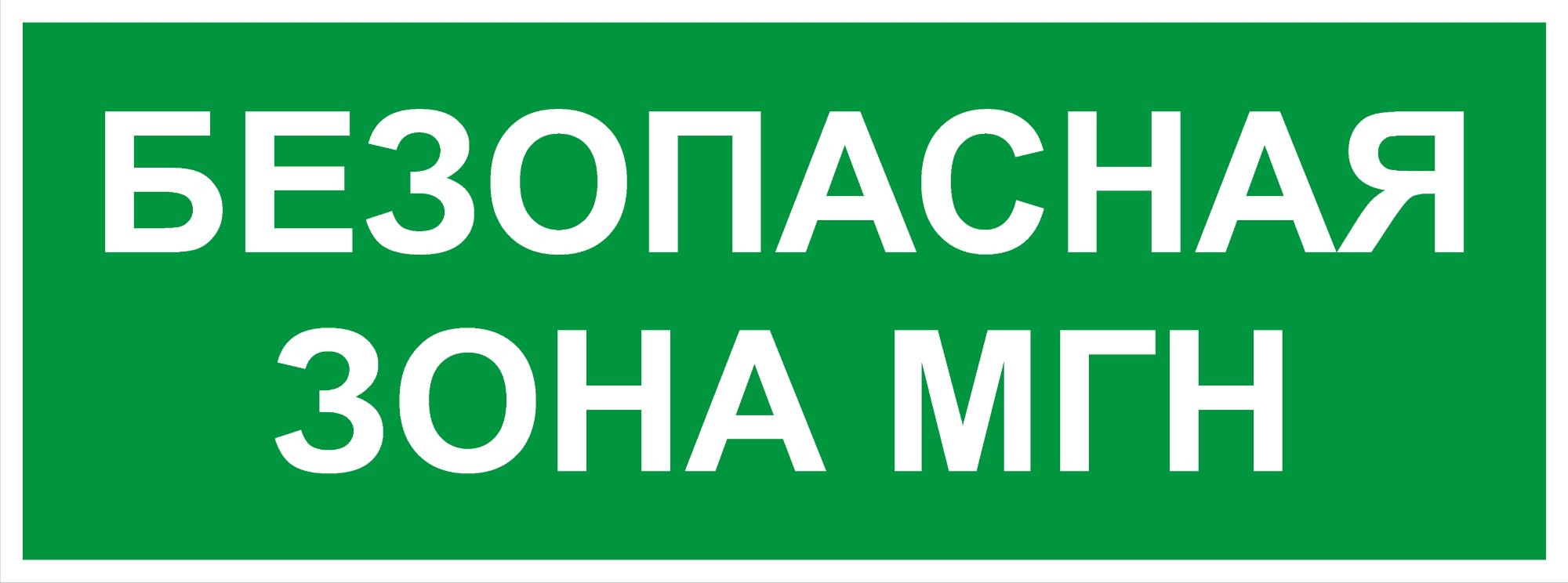 Пиктограмма INFO-SSA-124 350х130 мм Безопасная зона МГН SSA-101/DPA-301