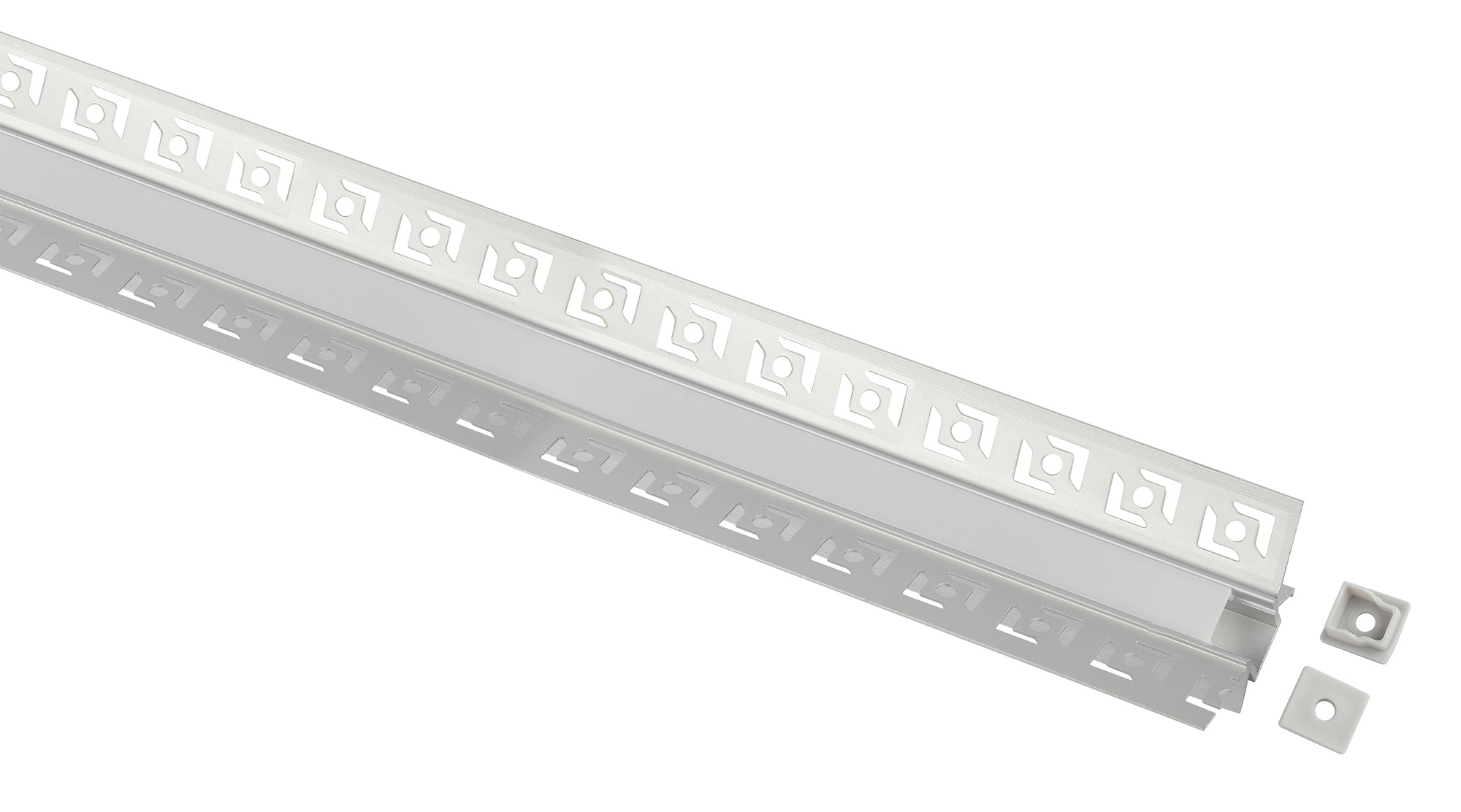 Комплект с анодированным профилем под штукатурку 4624 для внутреннего угла 46х24мм 2,5м