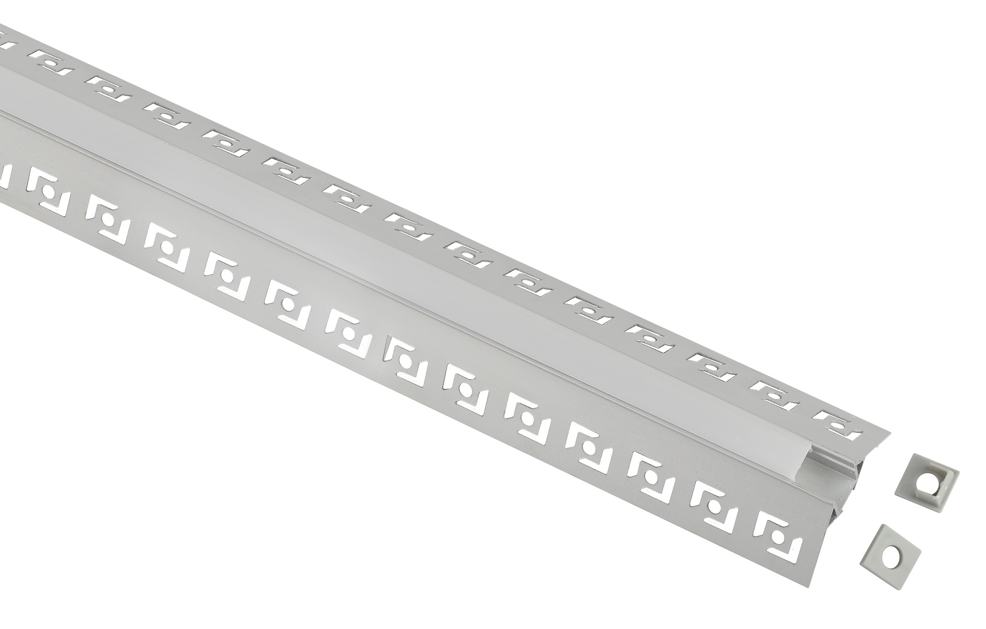 Комплект с анодированным профилем под штукатурку 5022 для внешнего угла 50х22мм 2,5м