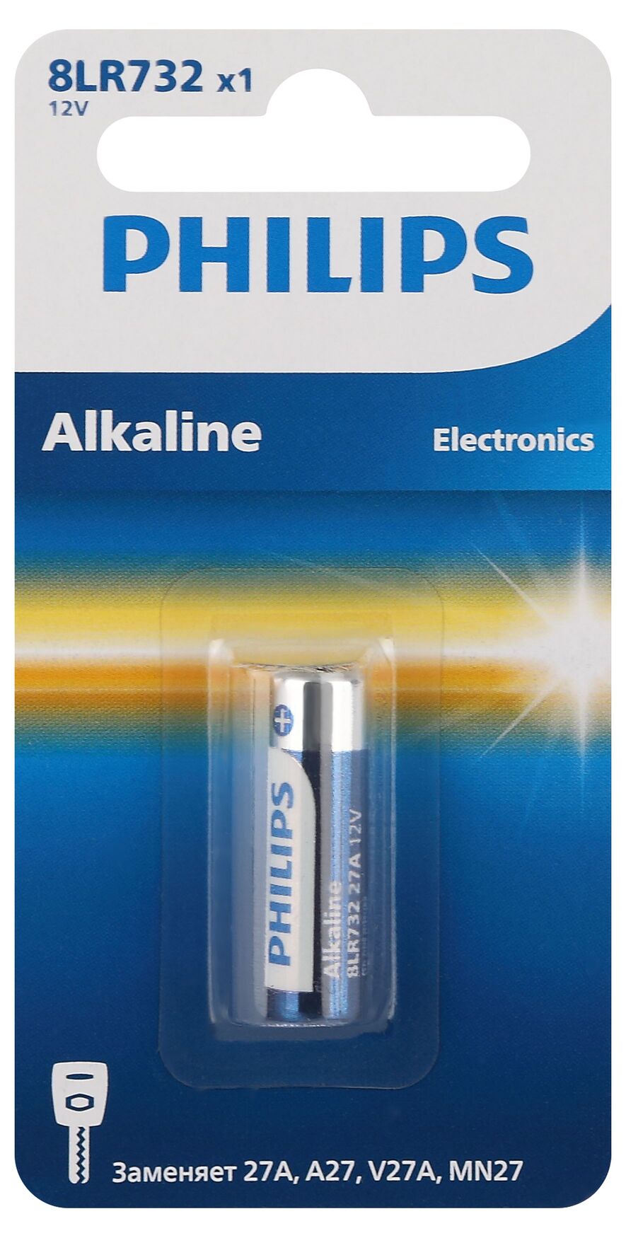 Элемент питания алкалиновый 8LR732/51 12v 1 шт. MN27-1BL