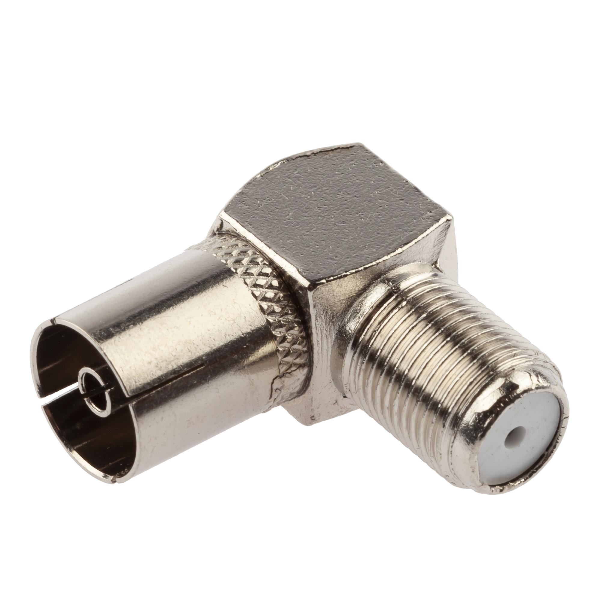 Переходник Simple RS-A03-1 гнездо F-гнездо TV угловой 1 шт